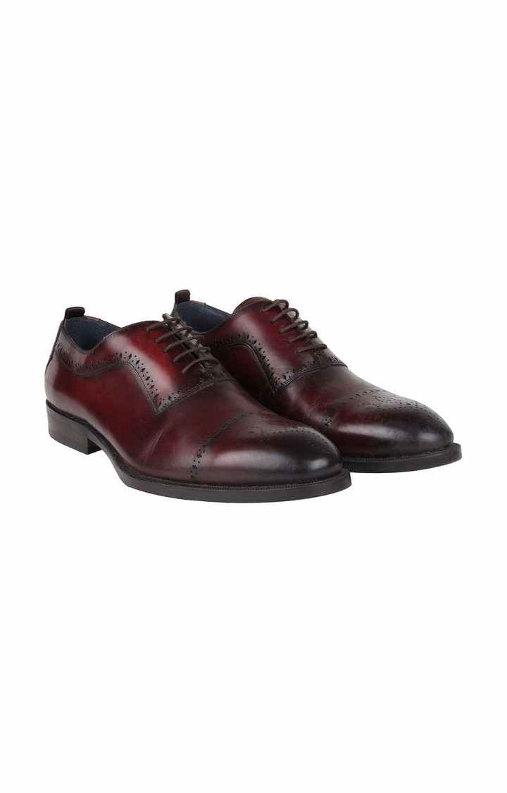 Cerra Red Tie-Ups & Dress Loafers