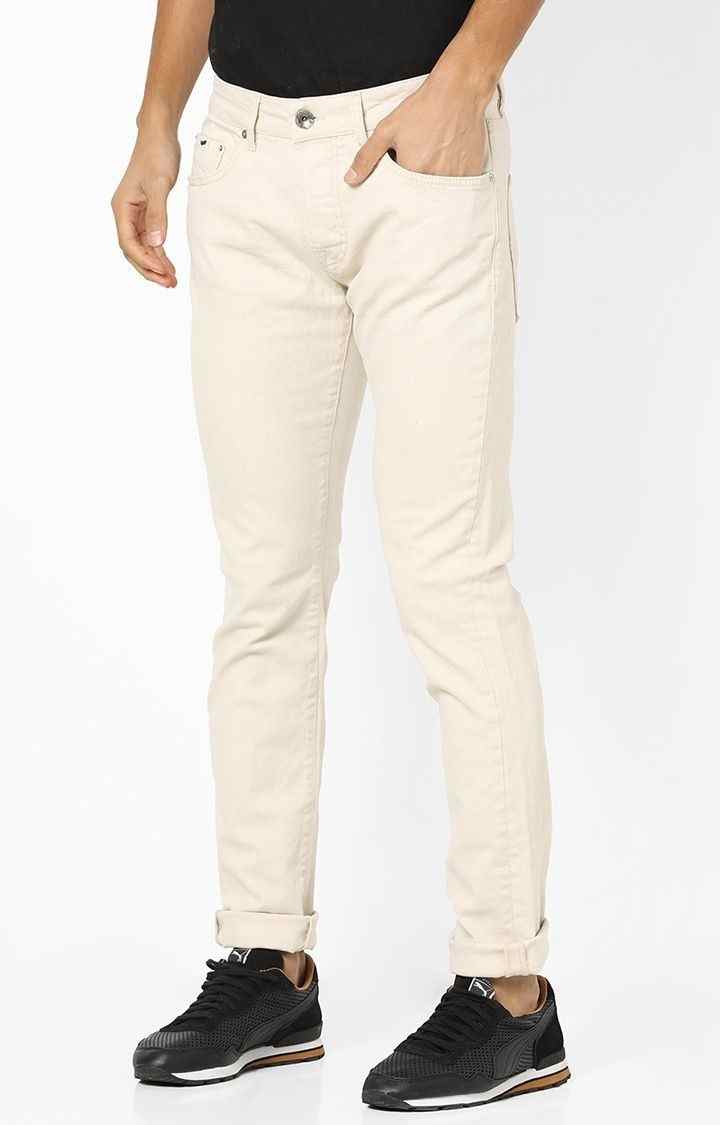 GAS | Men's Norton Carrot Fit Off-white Jeans
