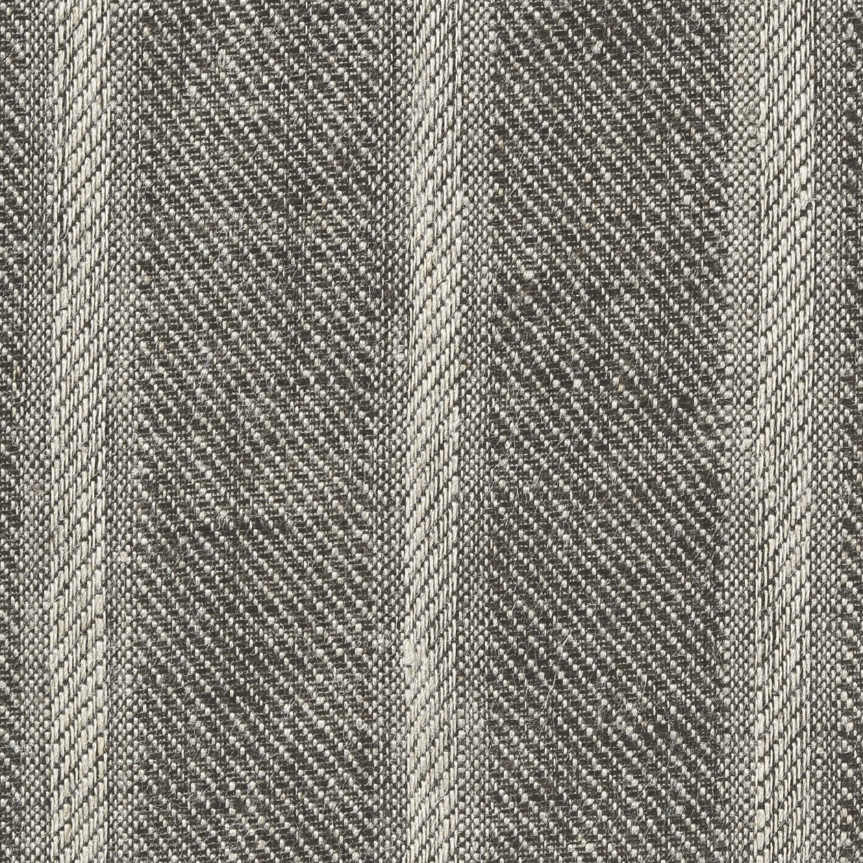 LINEN TWILL PILLOW CASE ECRU x DARK GRAY STRIPE