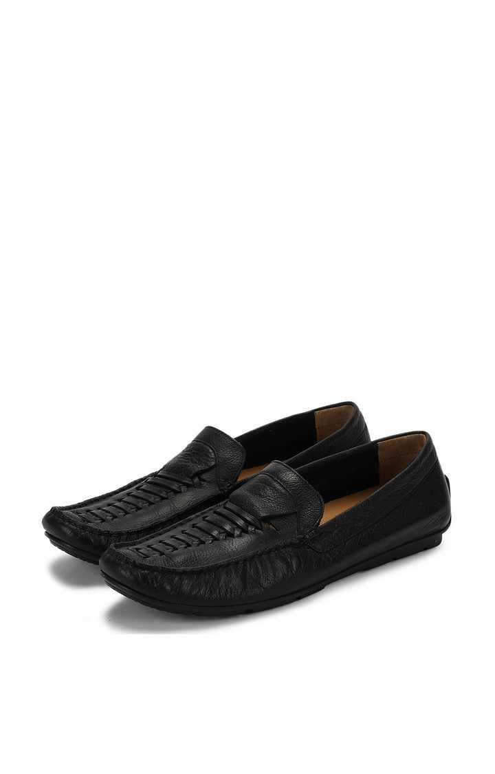 Weaver Black Driver Loafers