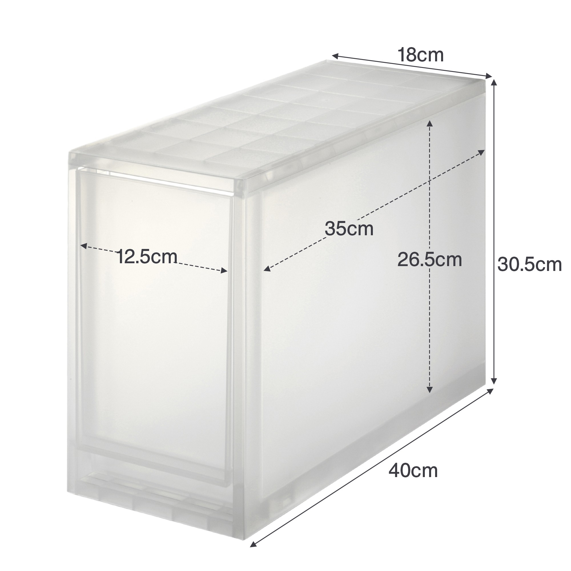 MUJI | PP ADDITIONAL DRAWER / DEEP