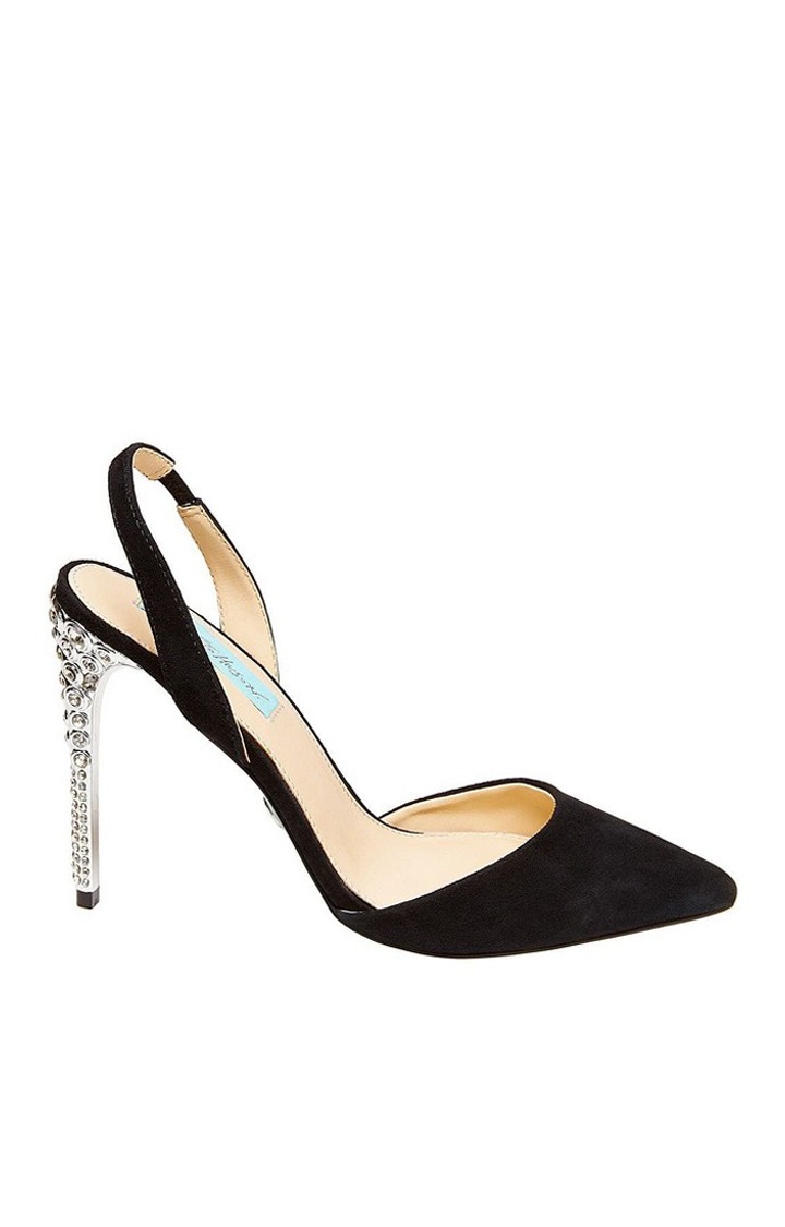 Leona Black Heel Sandals