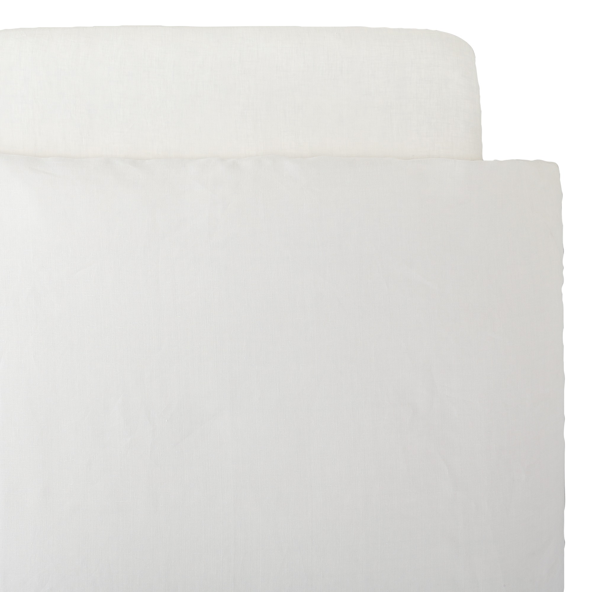 LINEN PLAIN WEAVE DUVET COVER S LIGHT GRAY