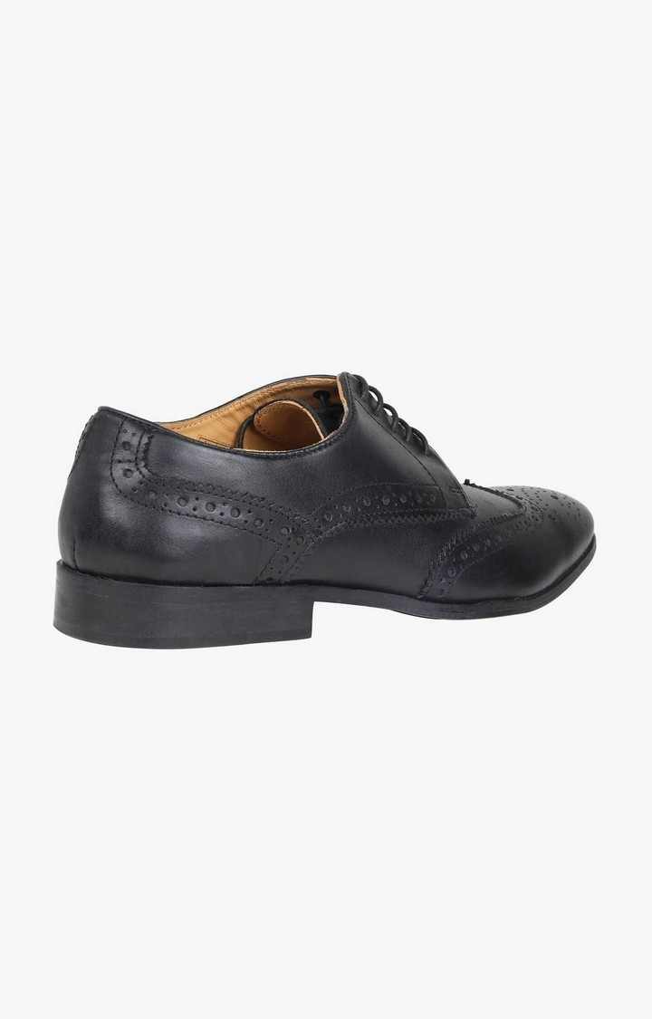 Oltmon Black Tie-Ups & Dress Loafers