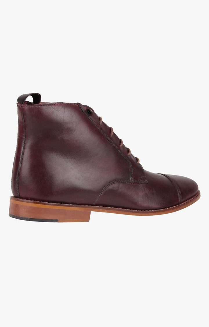 Biker Red Tie-Ups & Dress Loafers