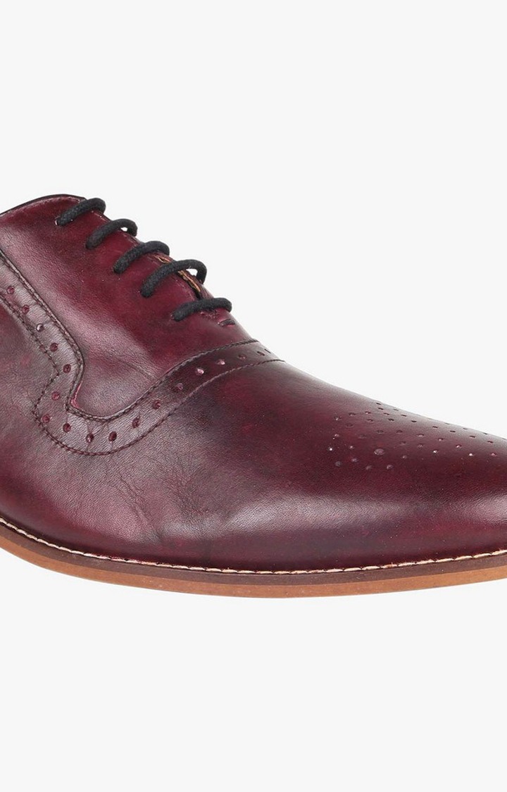 Brucey Red Tie-Ups & Dress Loafers