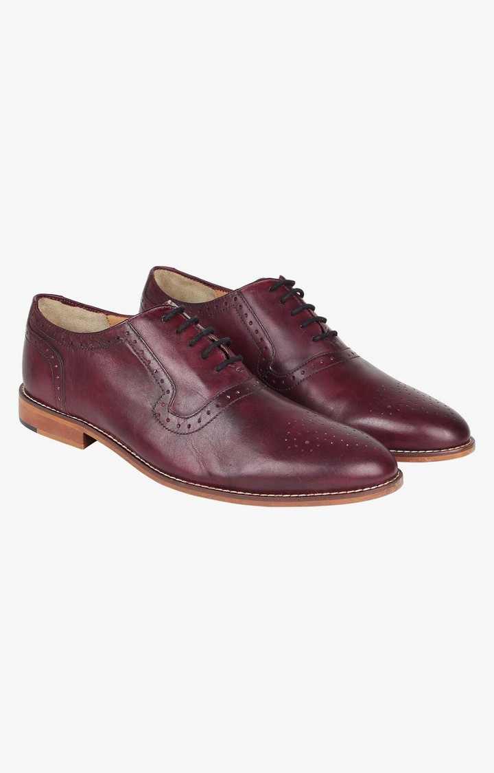 Brucey Red Tie-Ups & Dress Loafers
