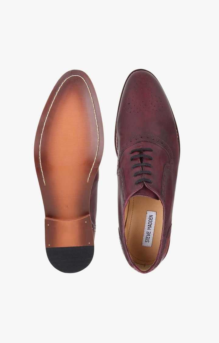 Brucey Red Tie-Ups & Dress Loafers