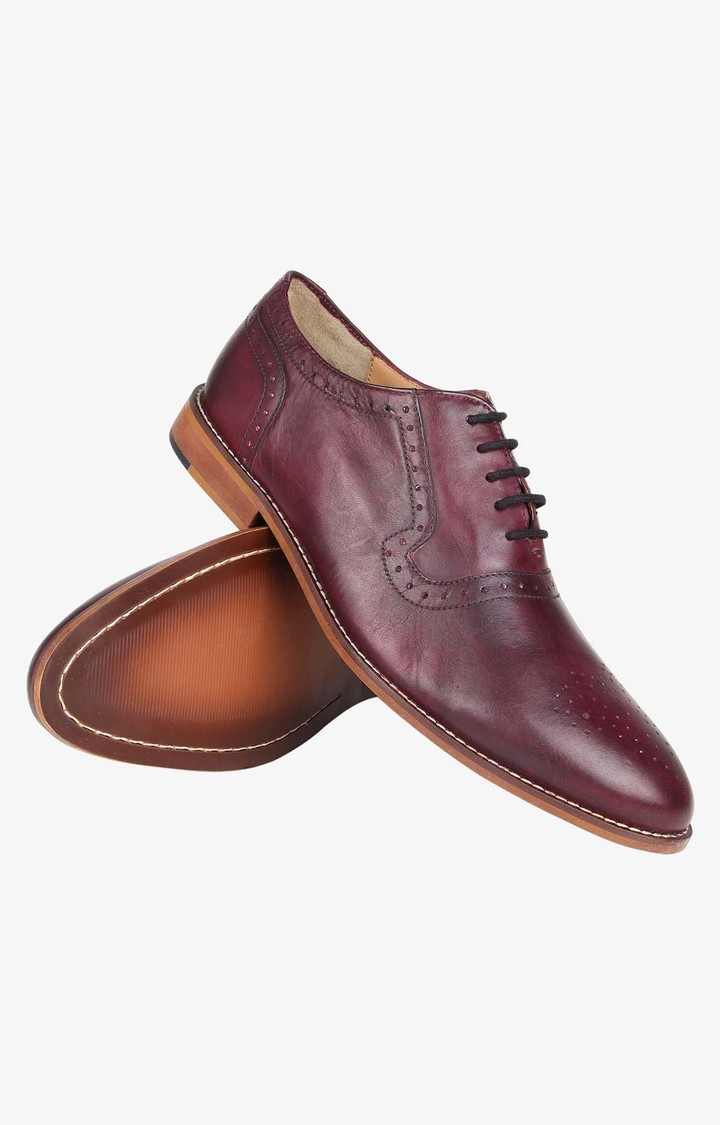 Brucey Red Tie-Ups & Dress Loafers
