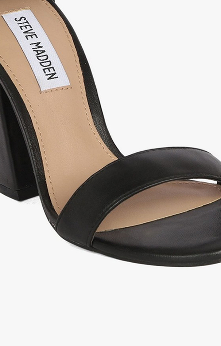 Friday Black Heel Sandals