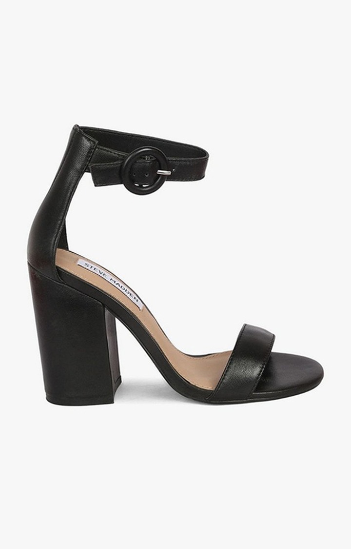 Friday Black Heel Sandals