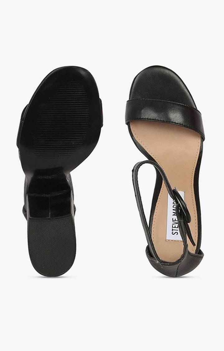 Friday Black Heel Sandals