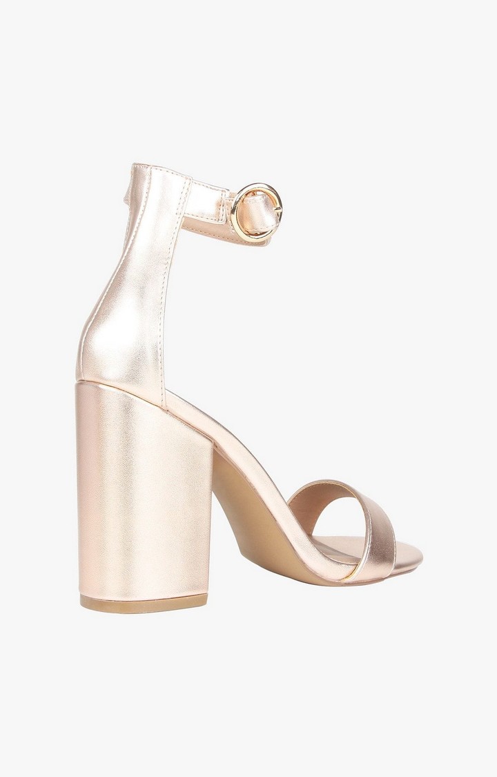 Friday Gold Heel Sandals