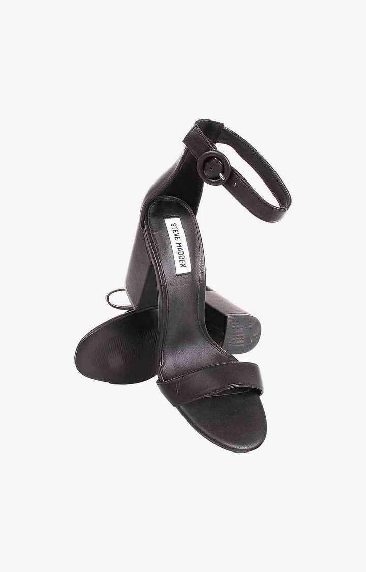 Friday Black Heel Sandals