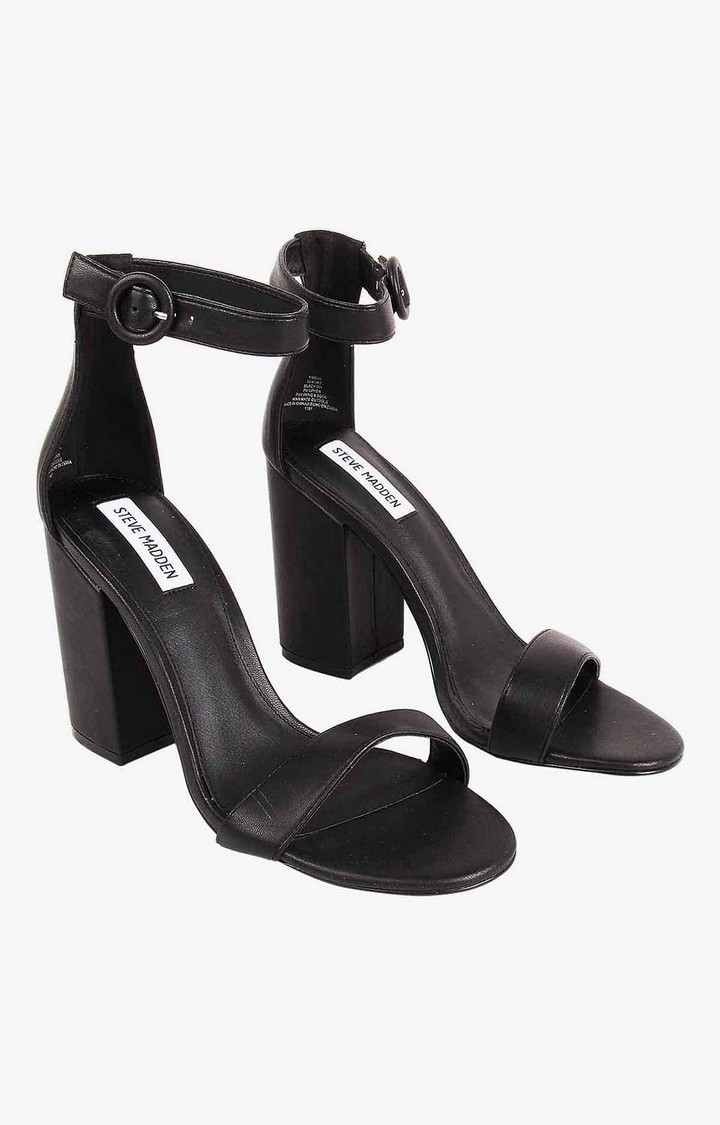 Friday Black Heel Sandals