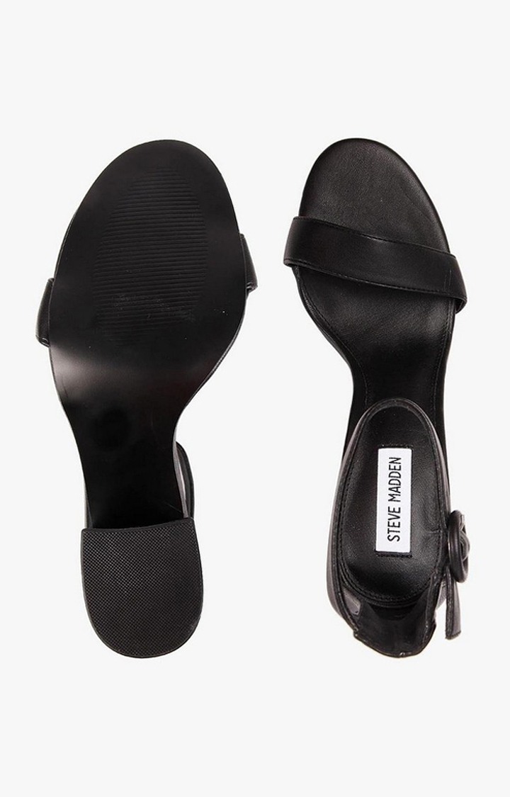 Friday Black Heel Sandals