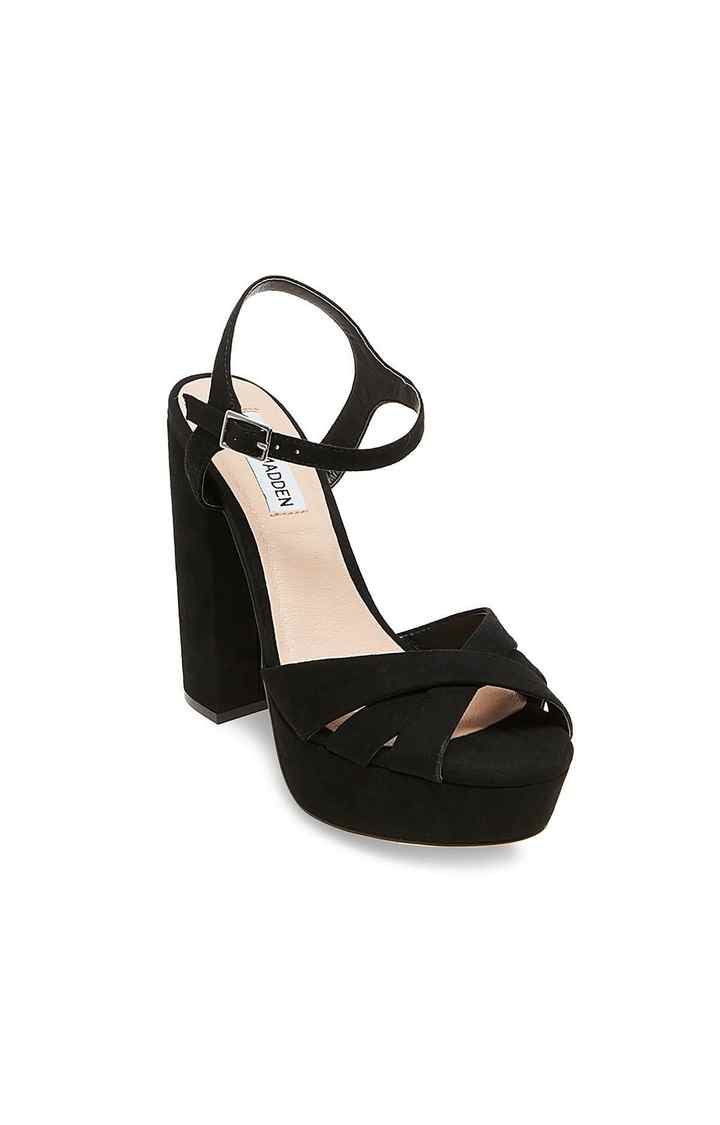 Gleam Black Heel Sandals