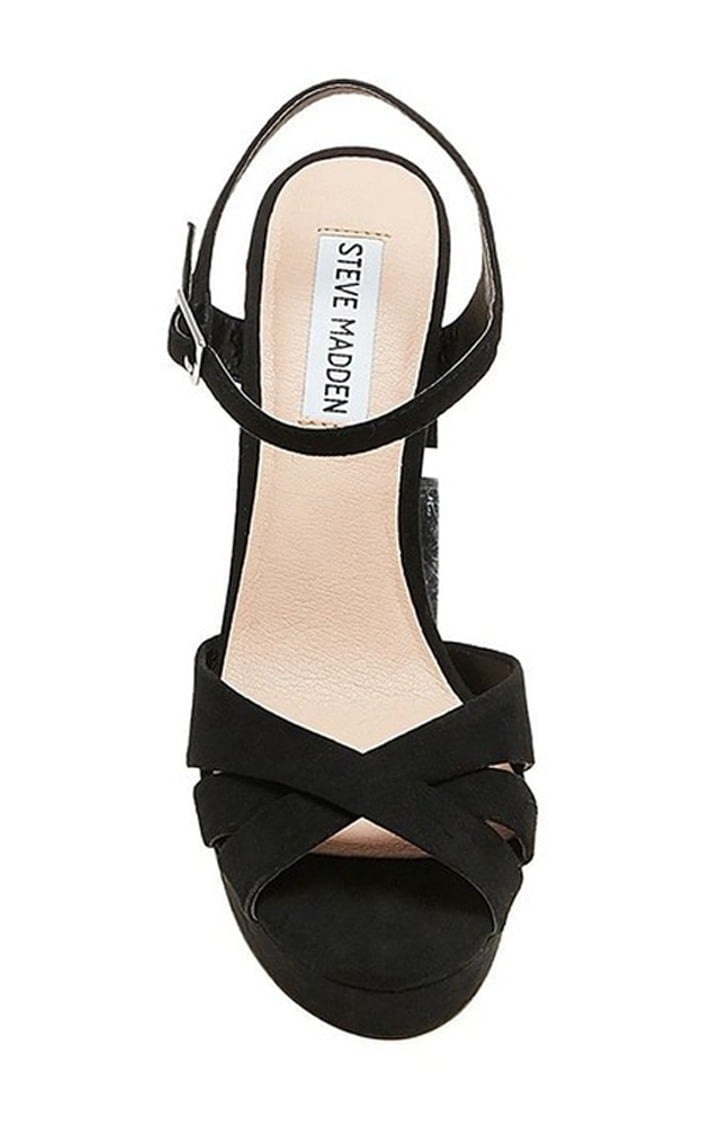 Gleam Black Heel Sandals