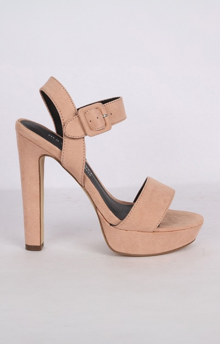 Rolloo Pink Heel Sandals