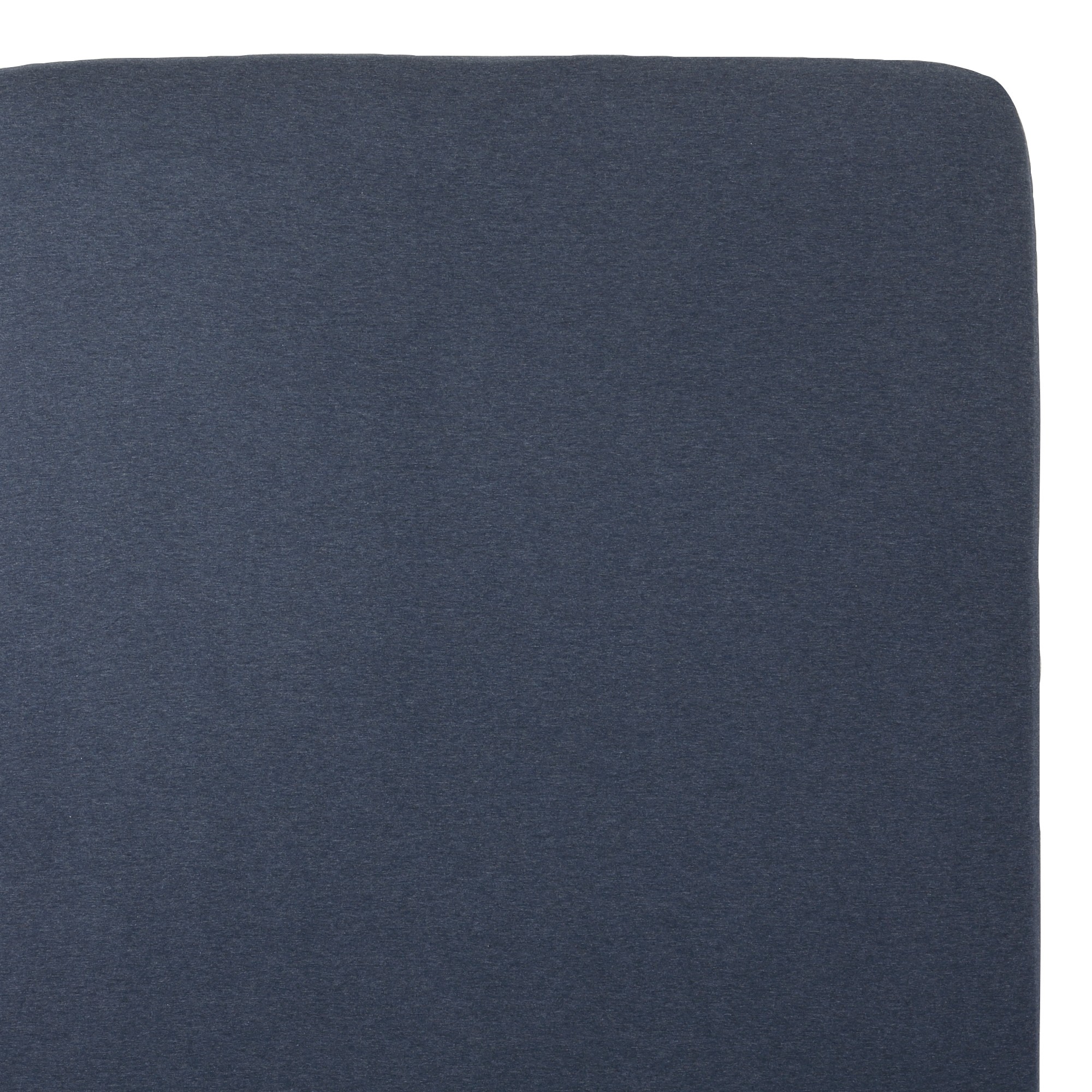 ORGANIC COTTON JERSEY FITTED SHEET S DARK BLUE