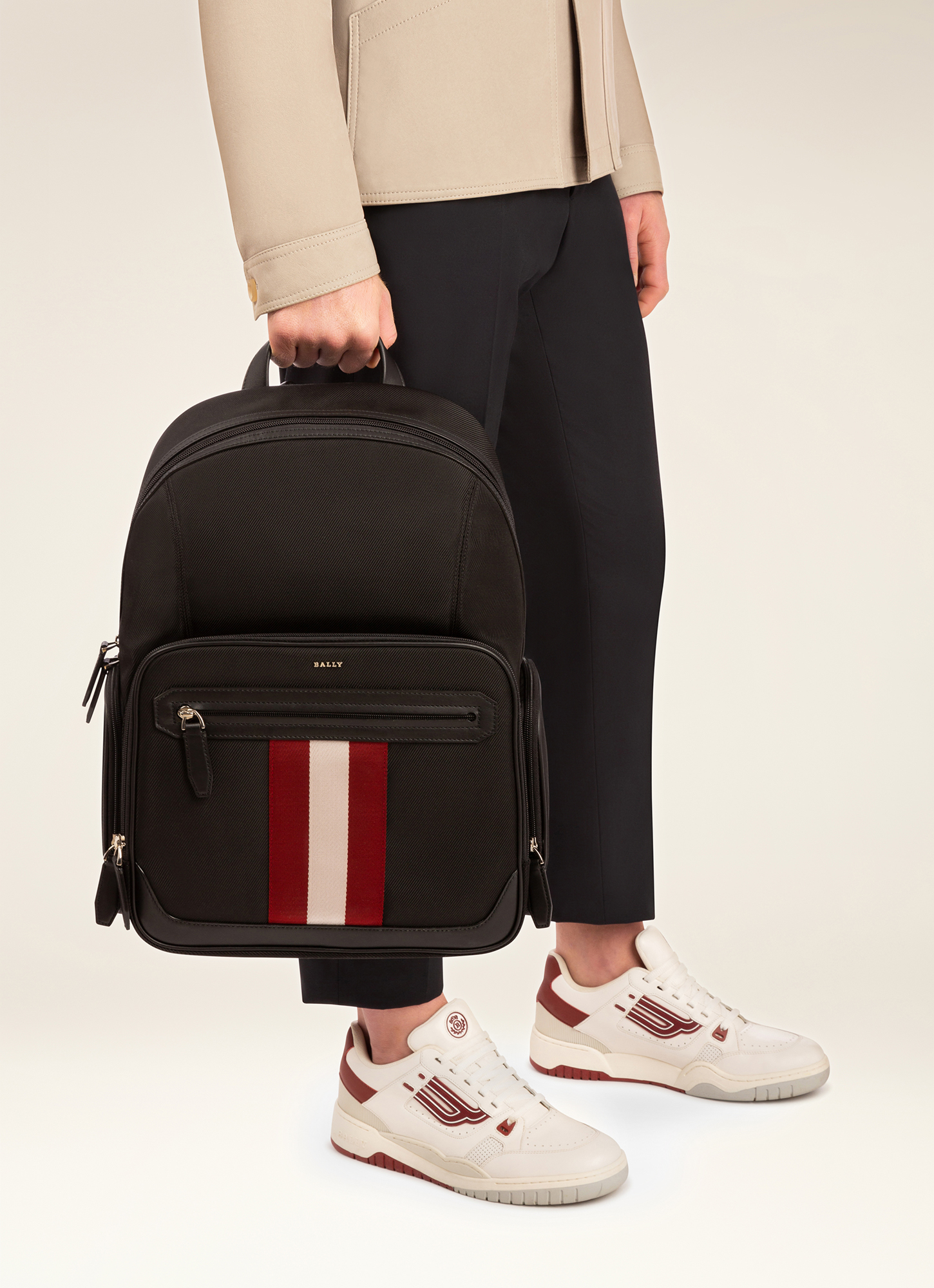 Chapmay Black Fabric Backpack