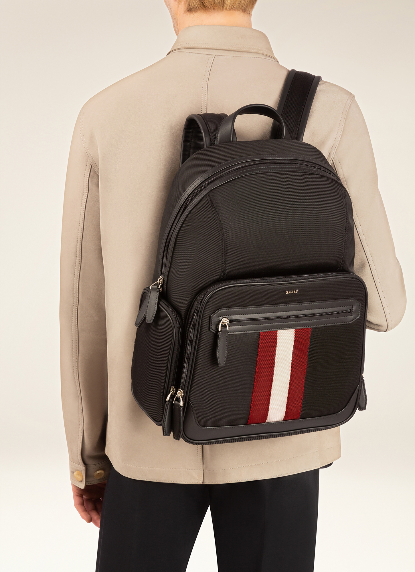 Chapmay Black Fabric Backpack