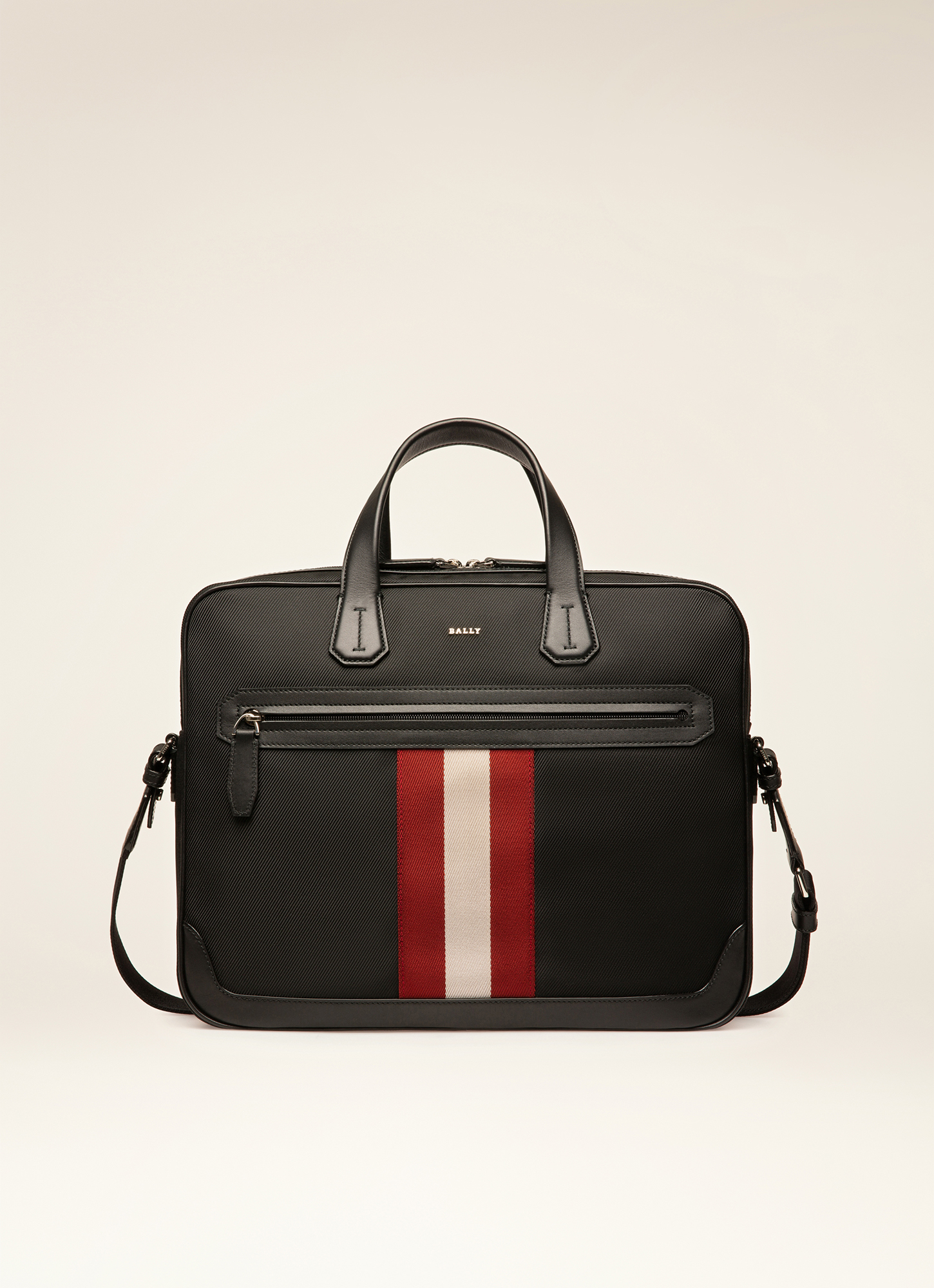 Chandos Small Techno Nylon Business Bag In Black