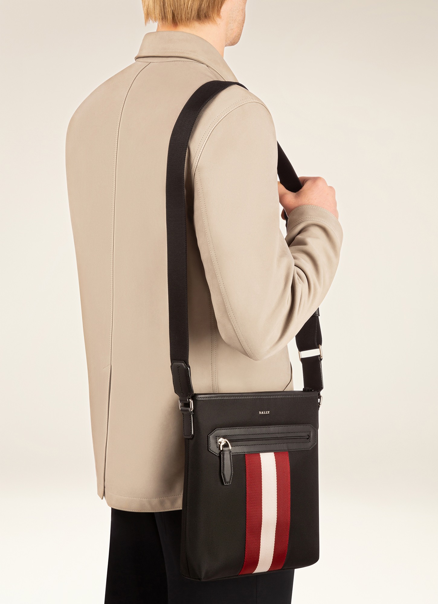 Currios Black Fabric Crossbody