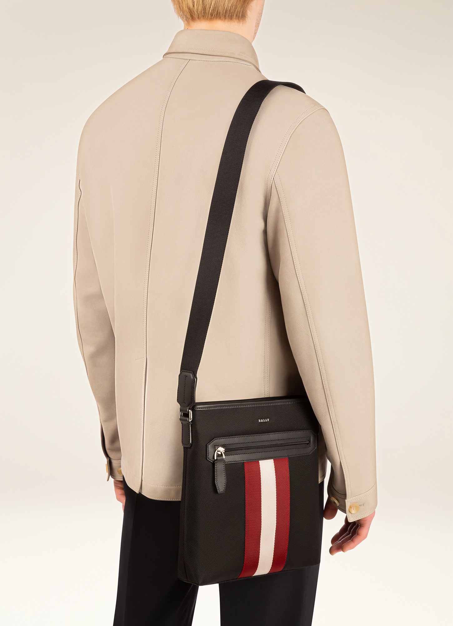Currios Black Fabric Crossbody