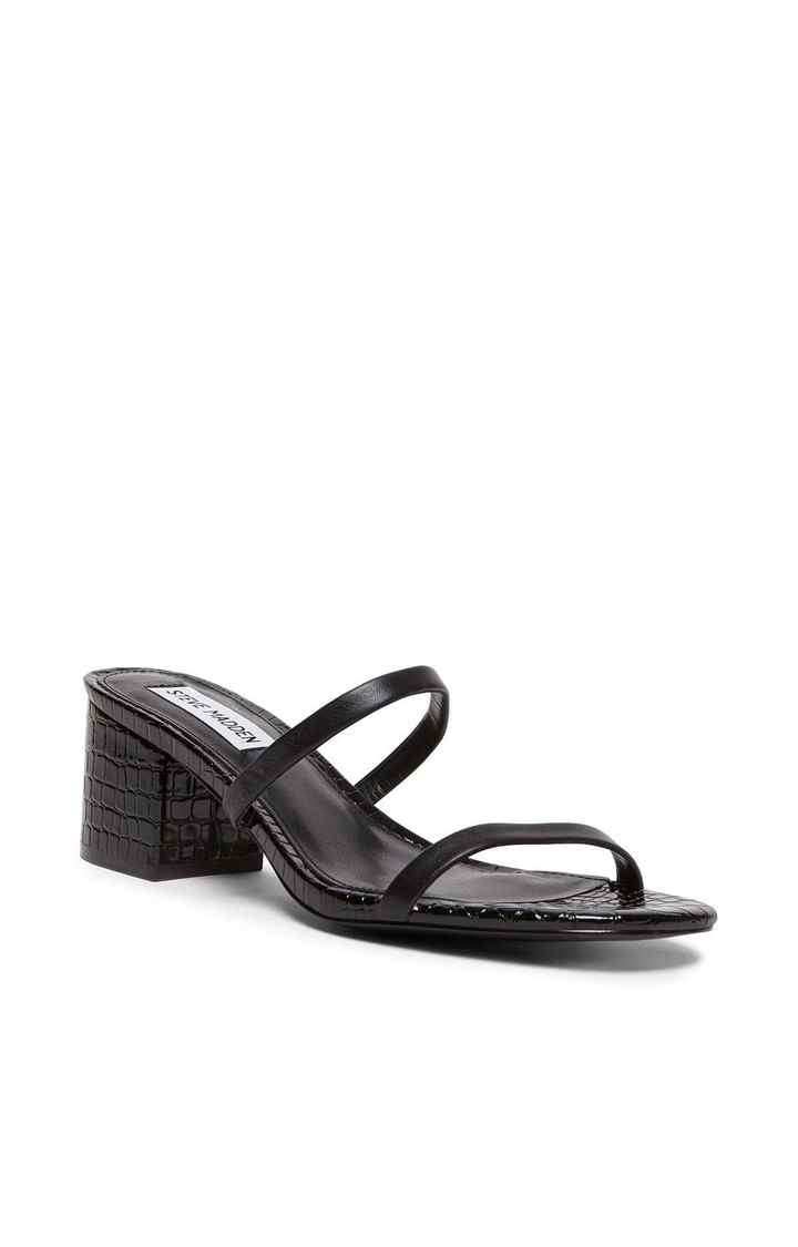 Issy Black Heel Sandals