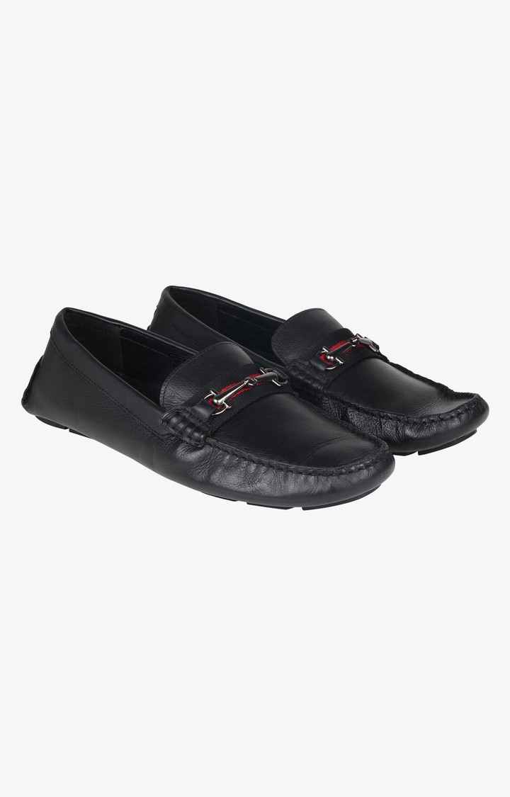 Roar Black Driver Loafers