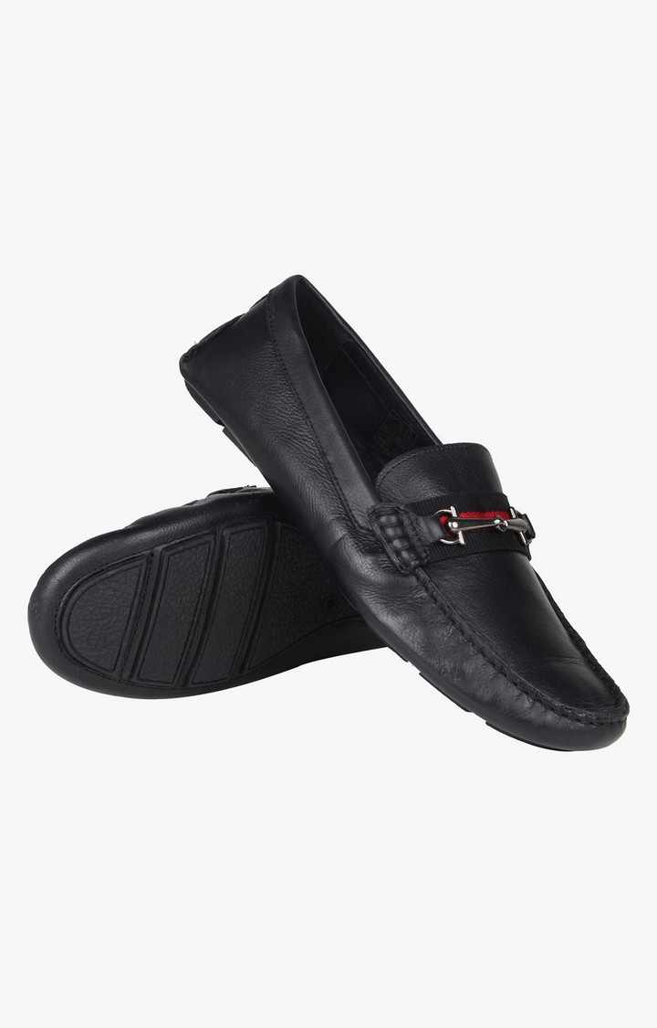 Roar Black Driver Loafers