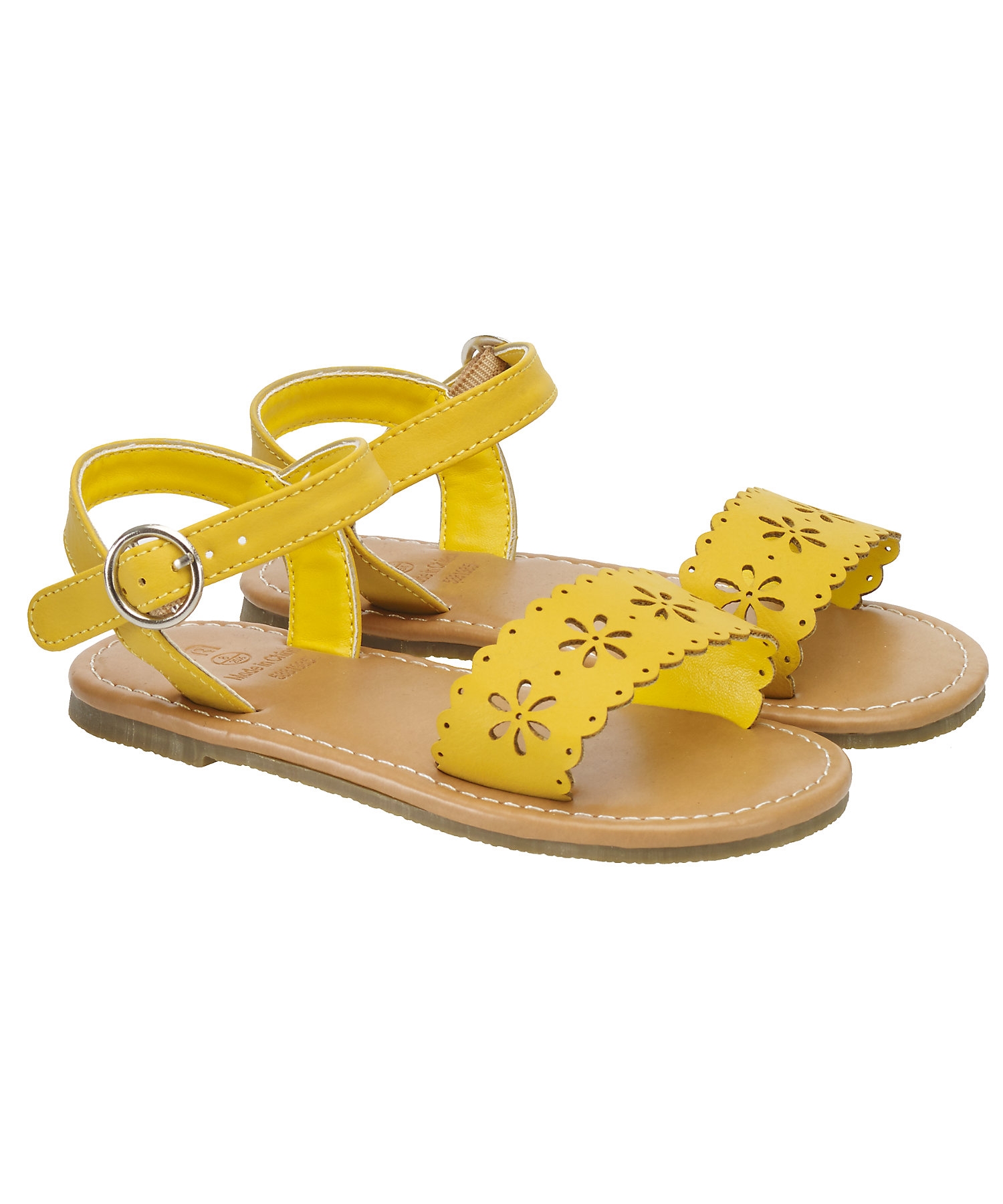 Mothercare | Girls Sandals Cut Out Design - Yellow 0