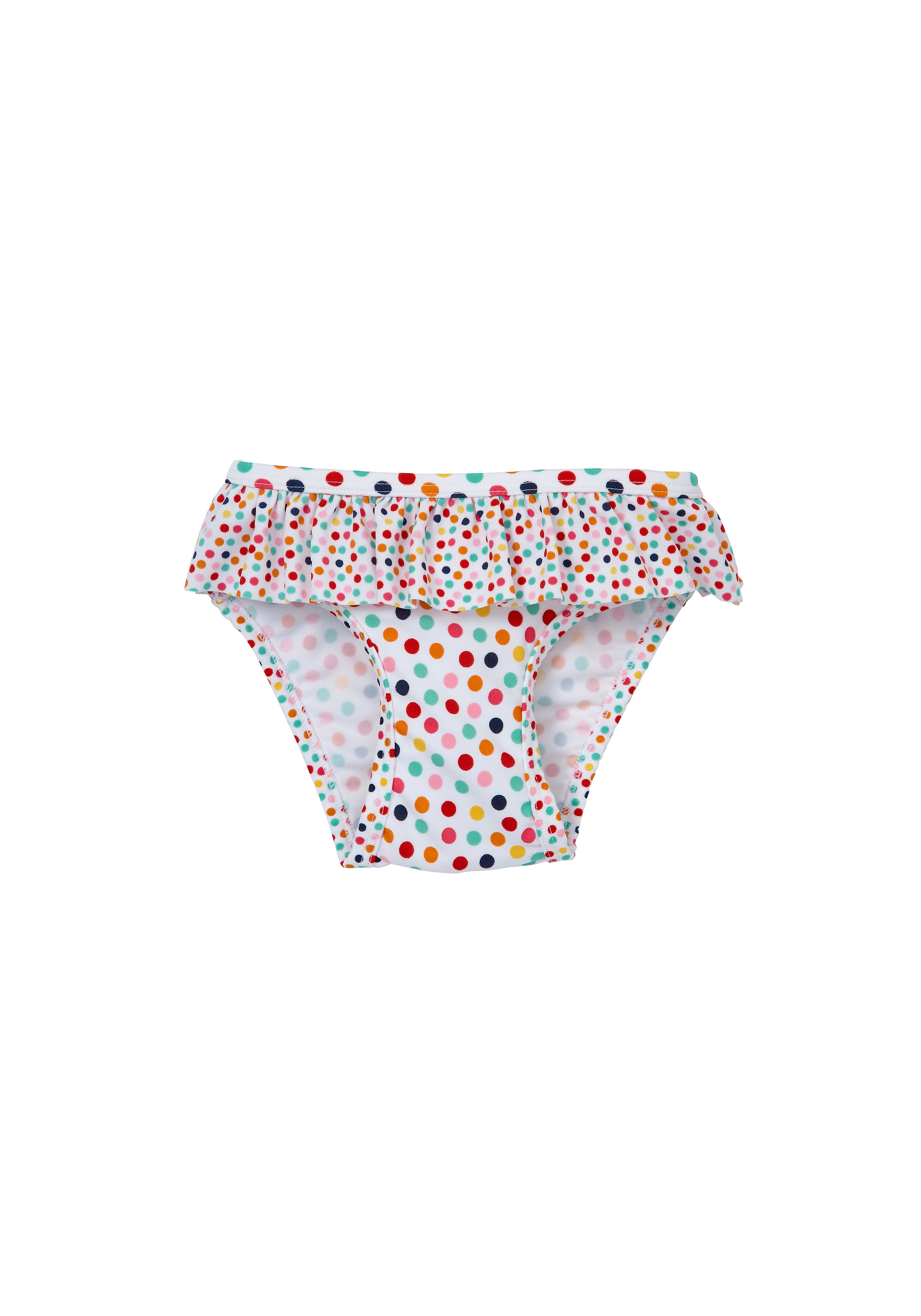 Mothercare | White Girls Multi Colored Single Spot Swim Bottoms 0