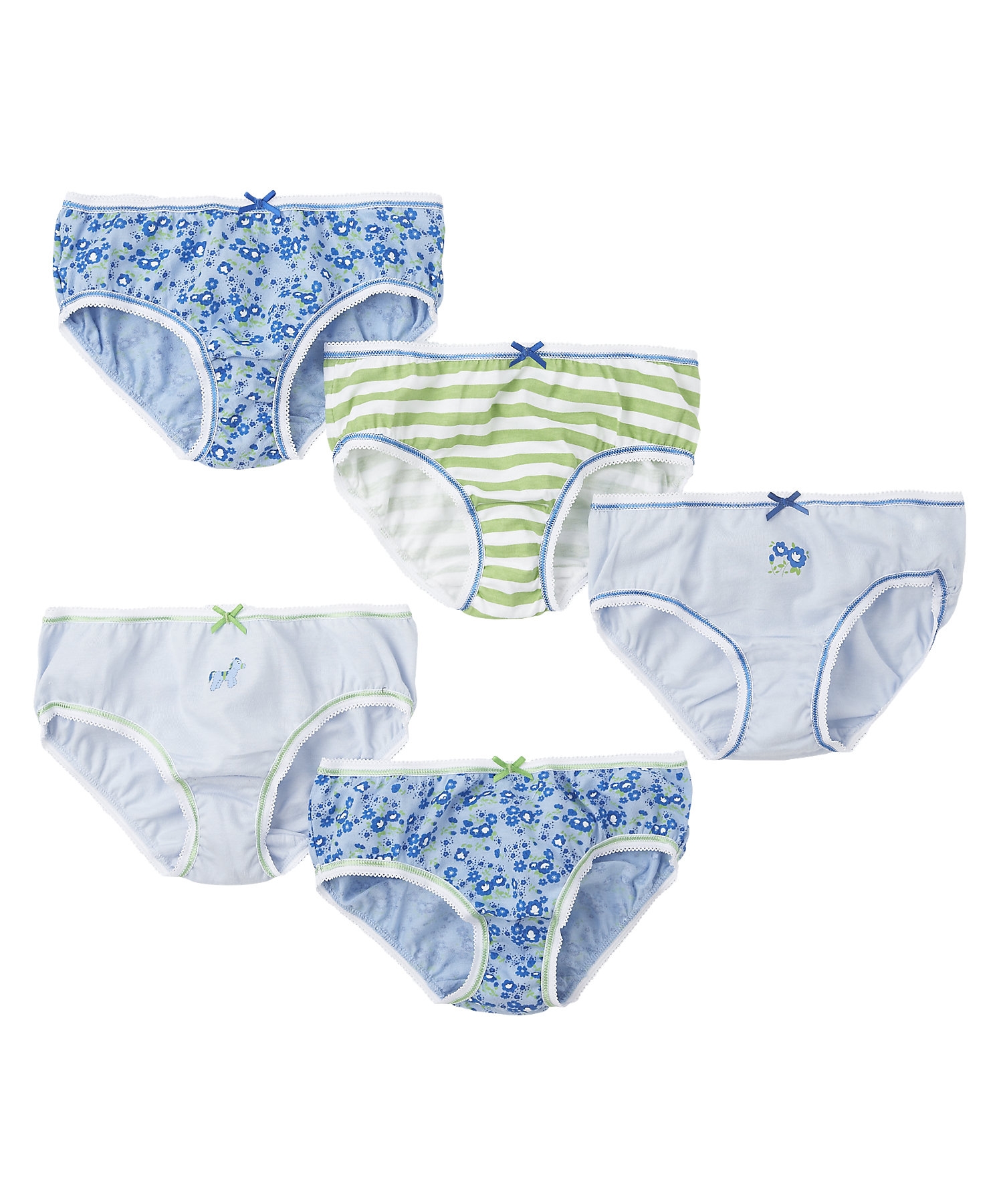 Mothercare | Girls Briefs Floral Print - Pack Of 5 - Multicolor 0