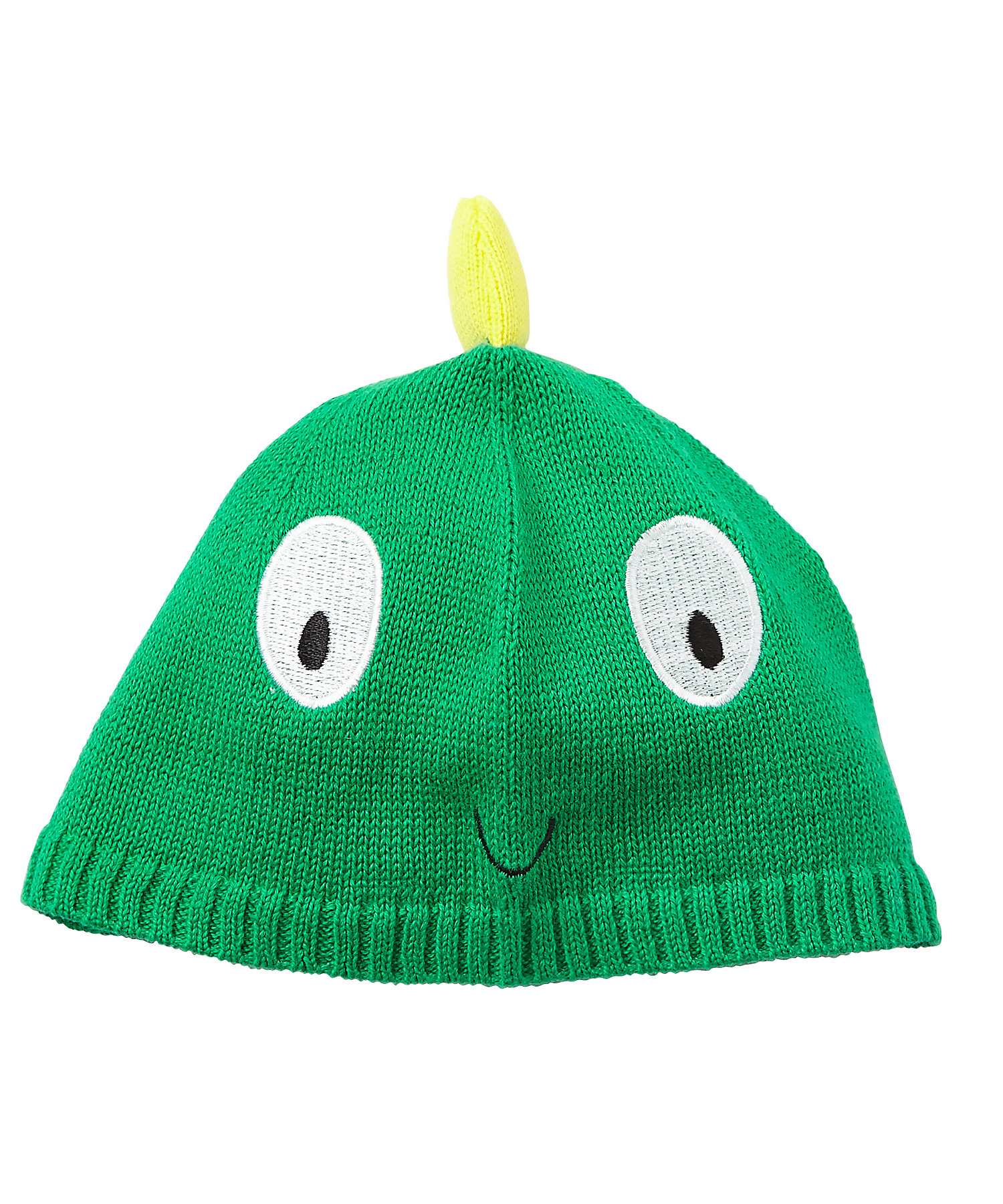Boys Beanie 3D Dino Spikes - Green