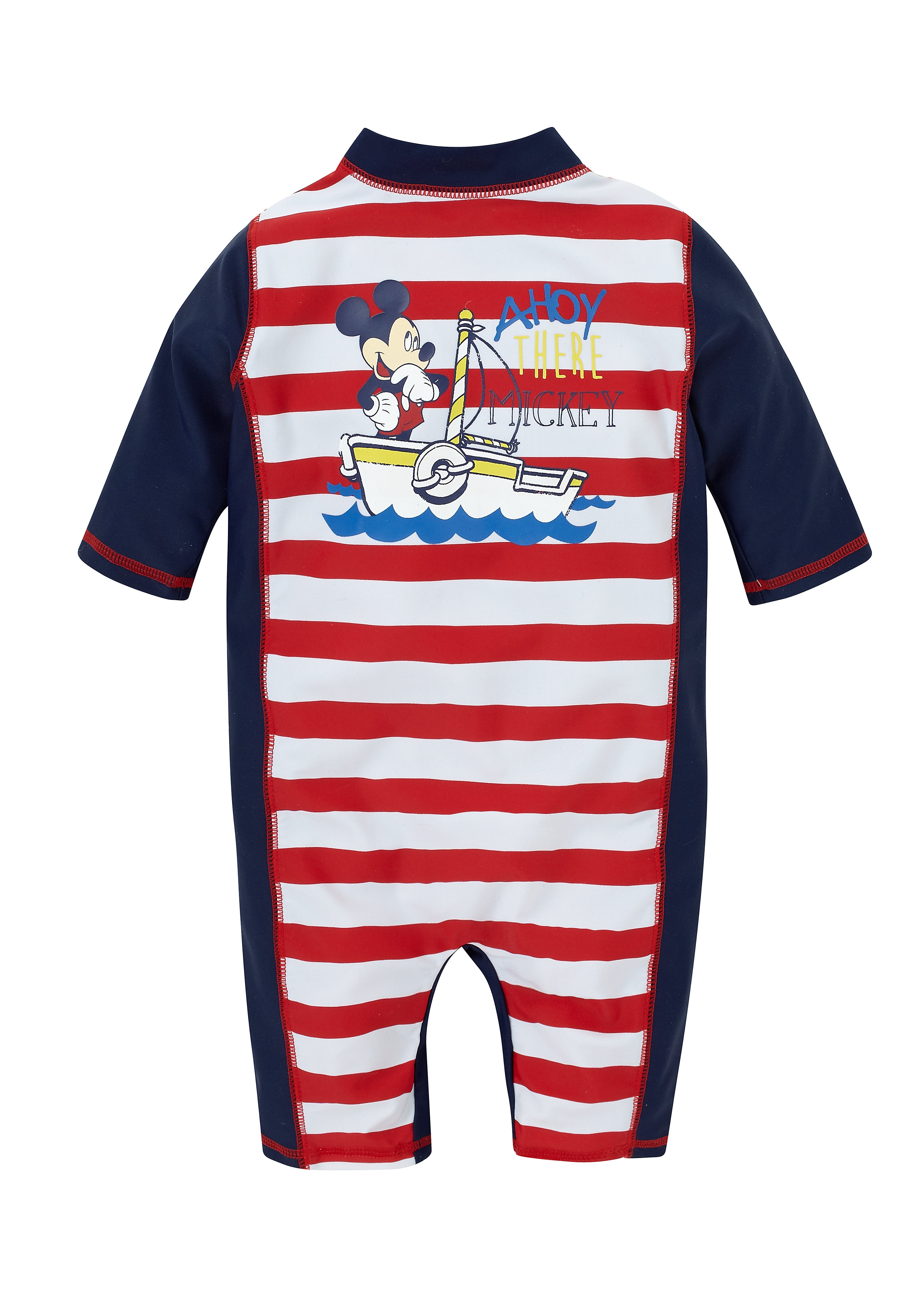 Mothercare | Boys Full Sleeves Romper Striped - Navy 0