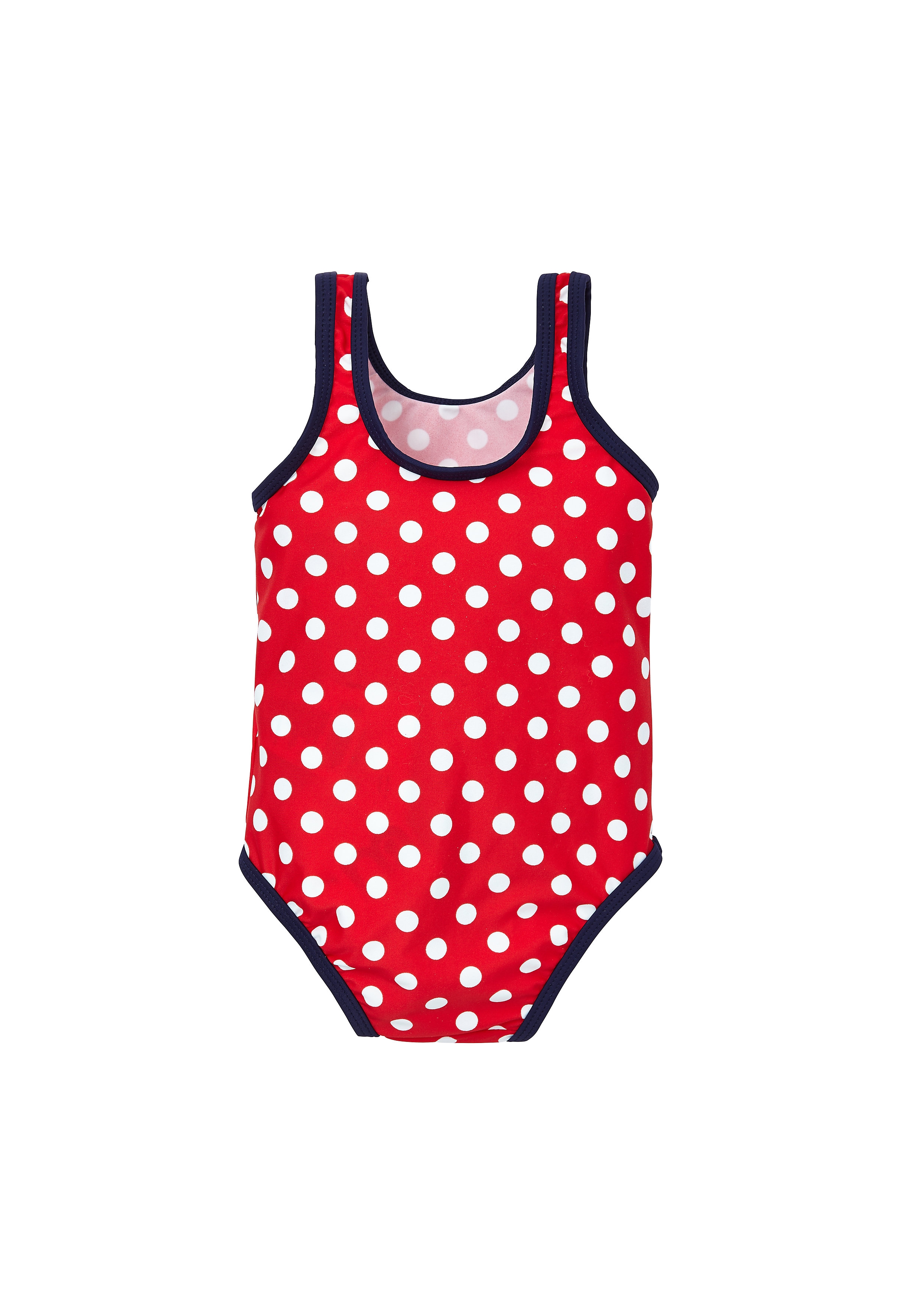 Mothercare | Girls Sleeveless Swimsuit Polka Dot Print - Red 1