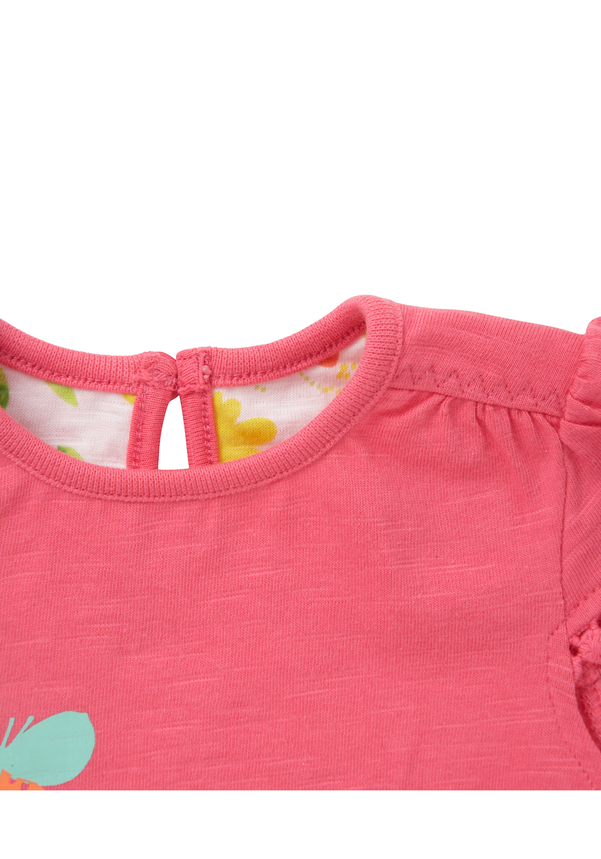 Mothercare | Girls Bright Floral Jersey T-Shirt - Pink 2