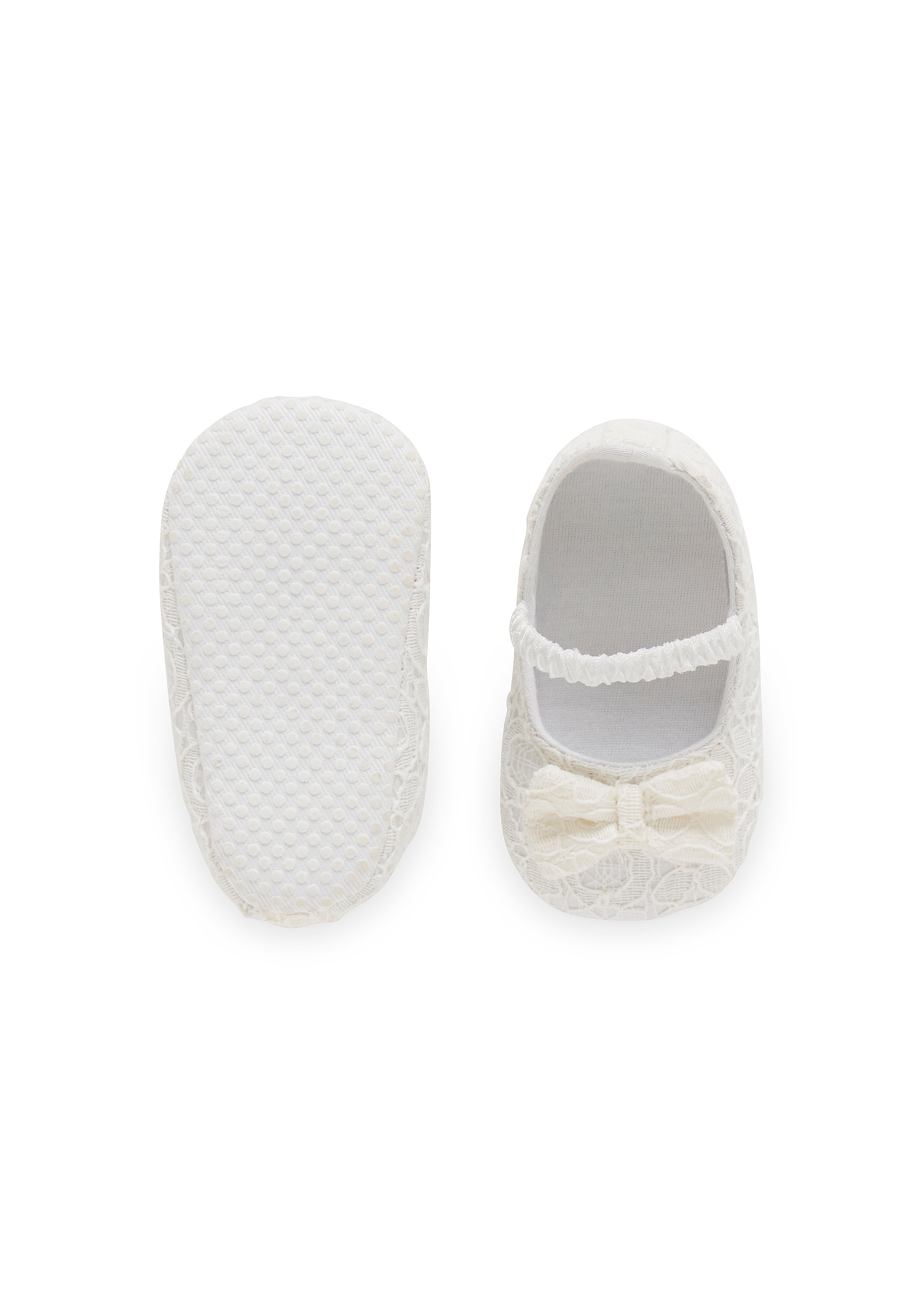 Mothercare | Girls Lace Occasion Shoes - Cream 2