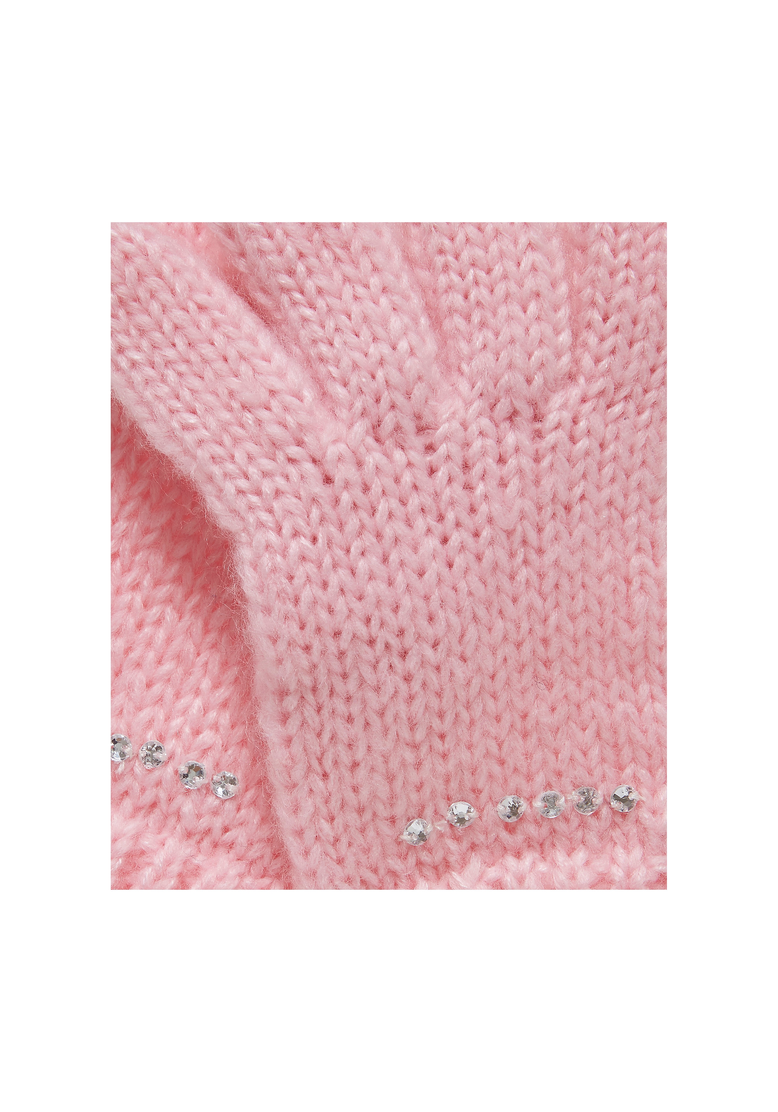 Mothercare | Girls Gloves Embellished - Pink 1