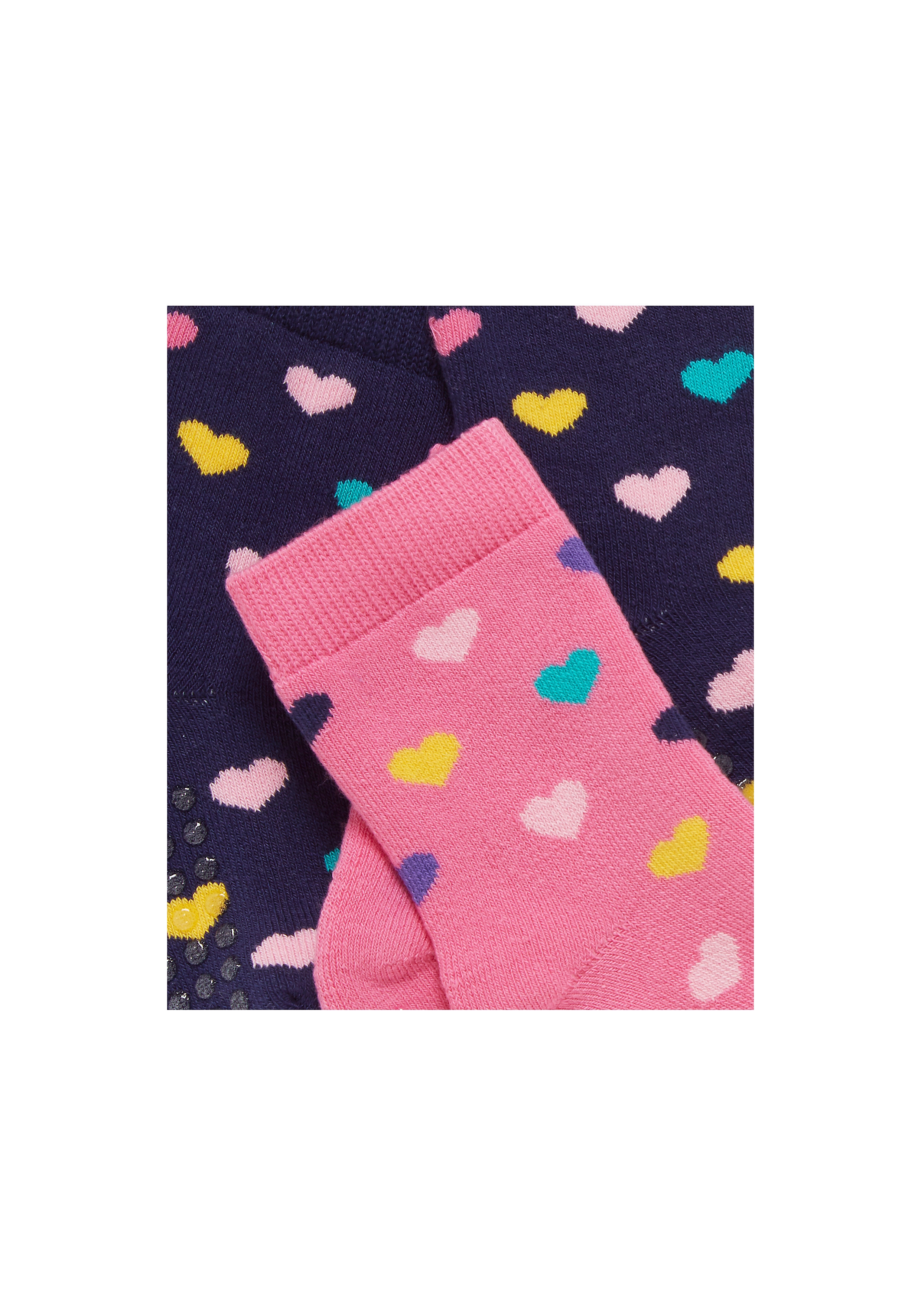 Mothercare | Girls Socks Slipper Type - Pack of 2 - Multicolor 1