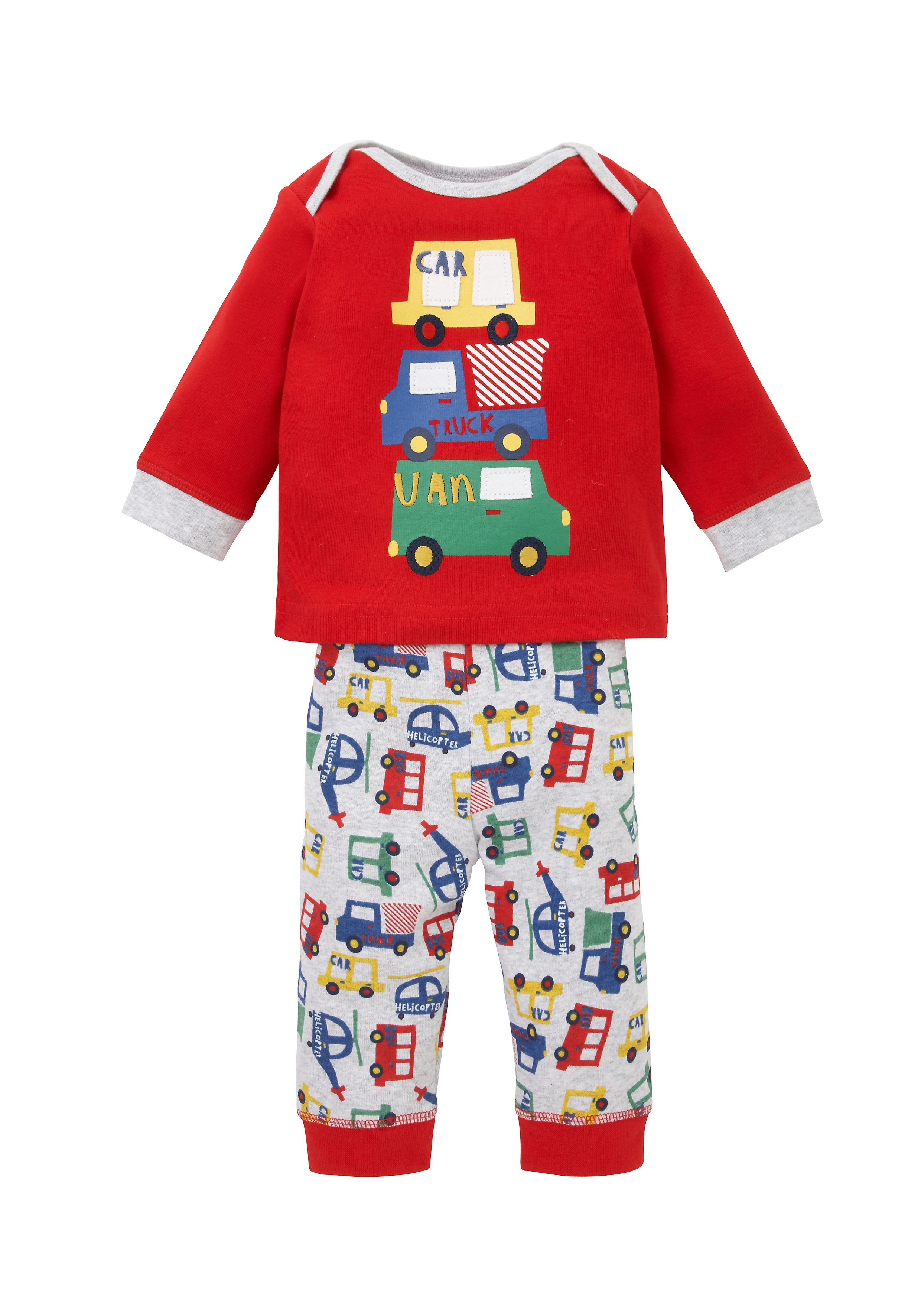 Mothercare | Boys Full Sleeves Pyjama Sets - Red 0