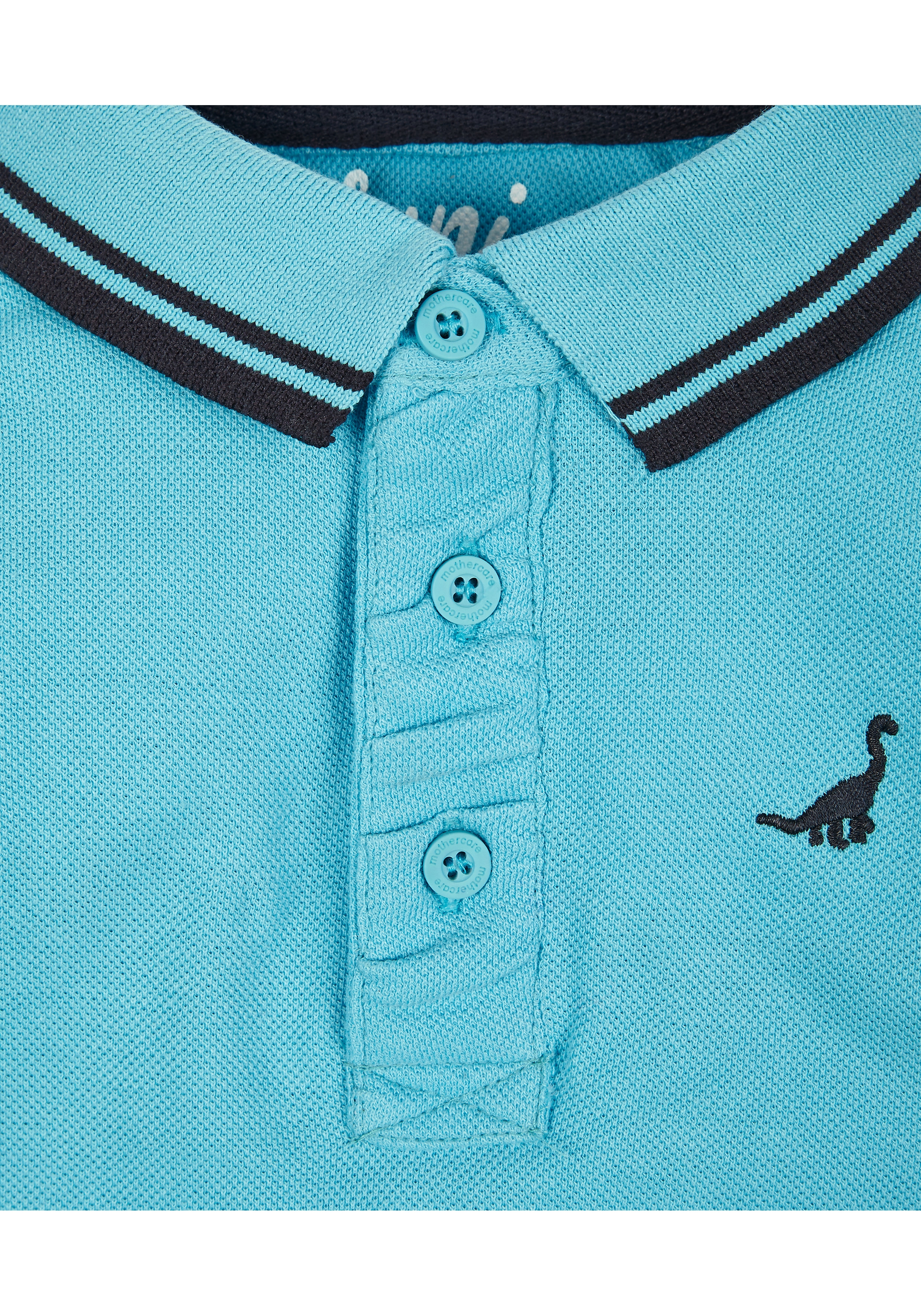 Mothercare | Boys Turquoise Dinosaur Polo Shirt 2