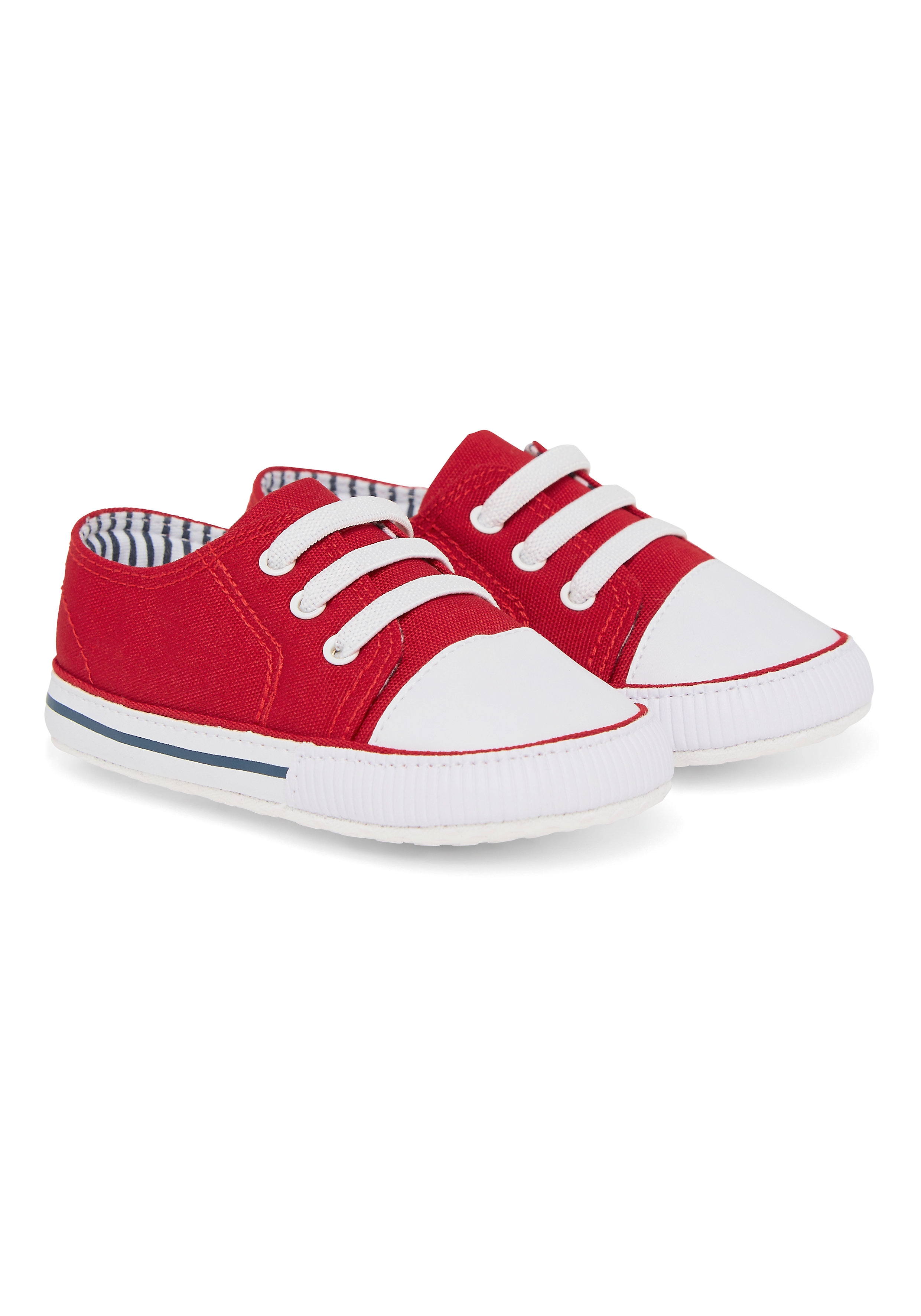 Mothercare | Boys Red Canvas Pram Shoes 0