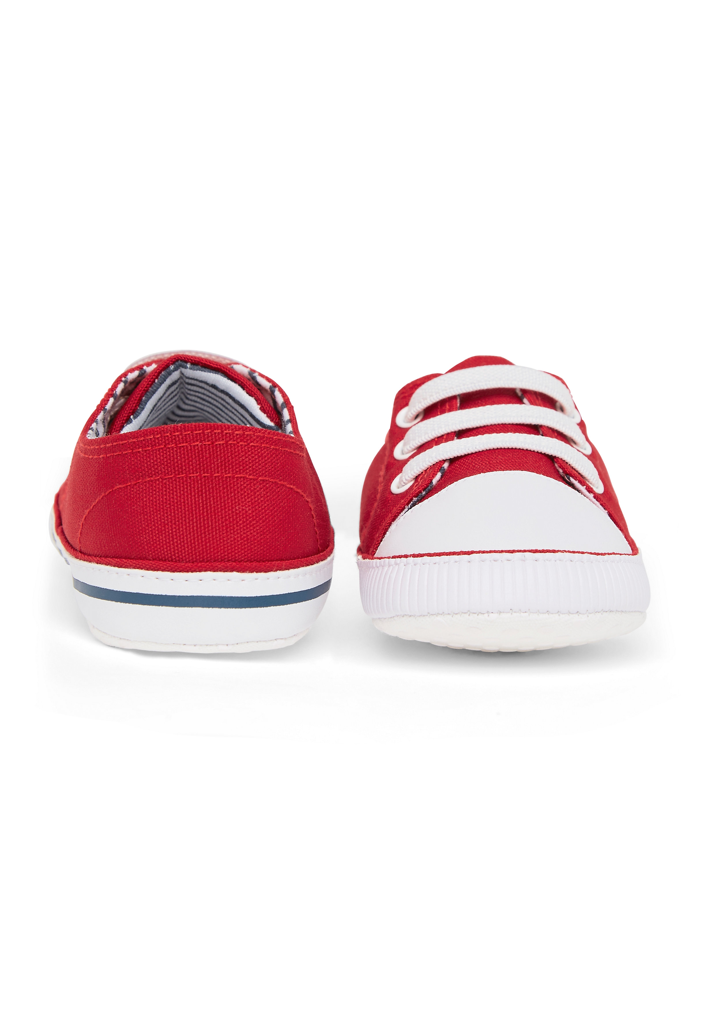Mothercare | Boys Red Canvas Pram Shoes 1
