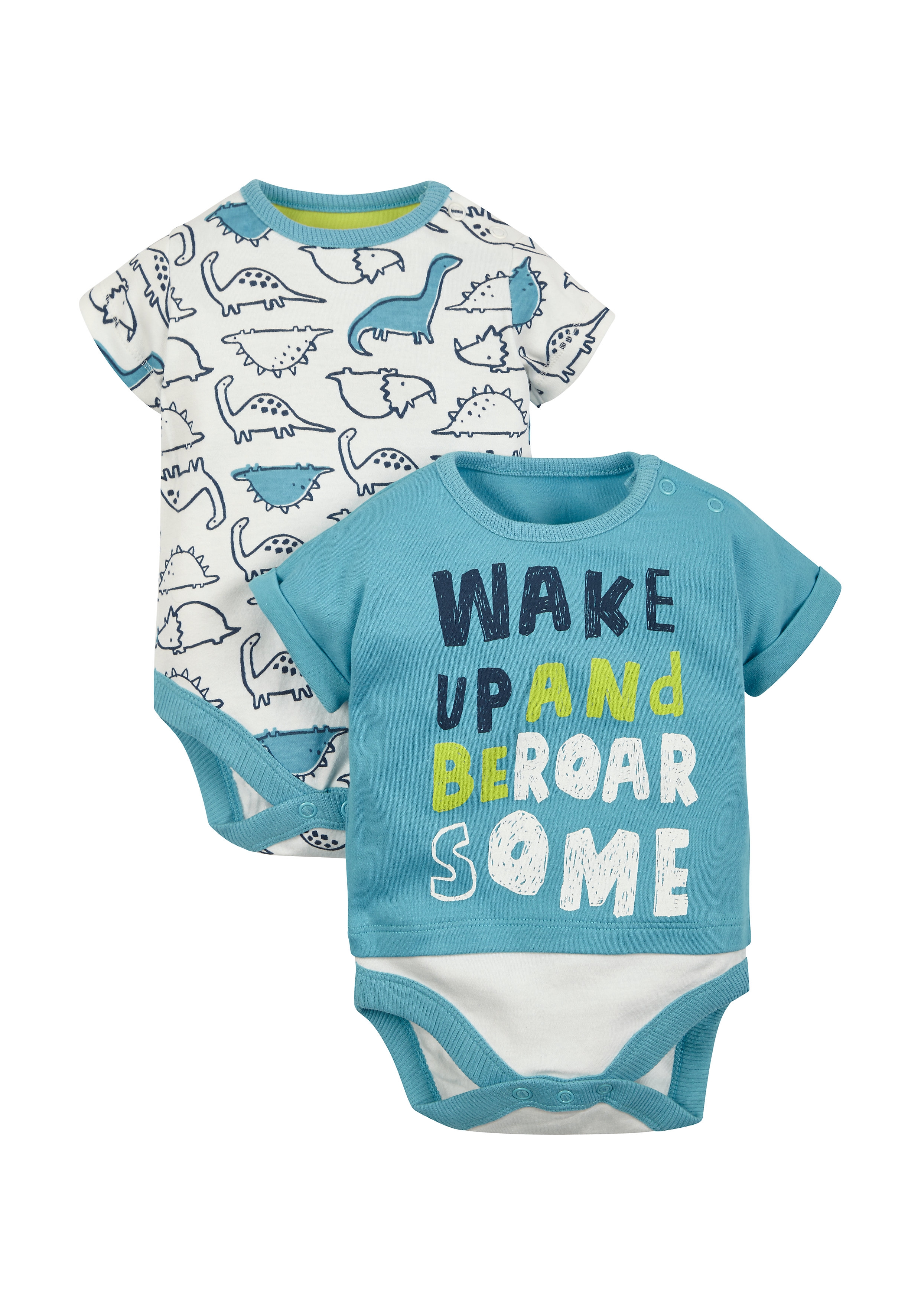 Mothercare | Boys Bodysuits - Pack Of 2 - Multicolor 0