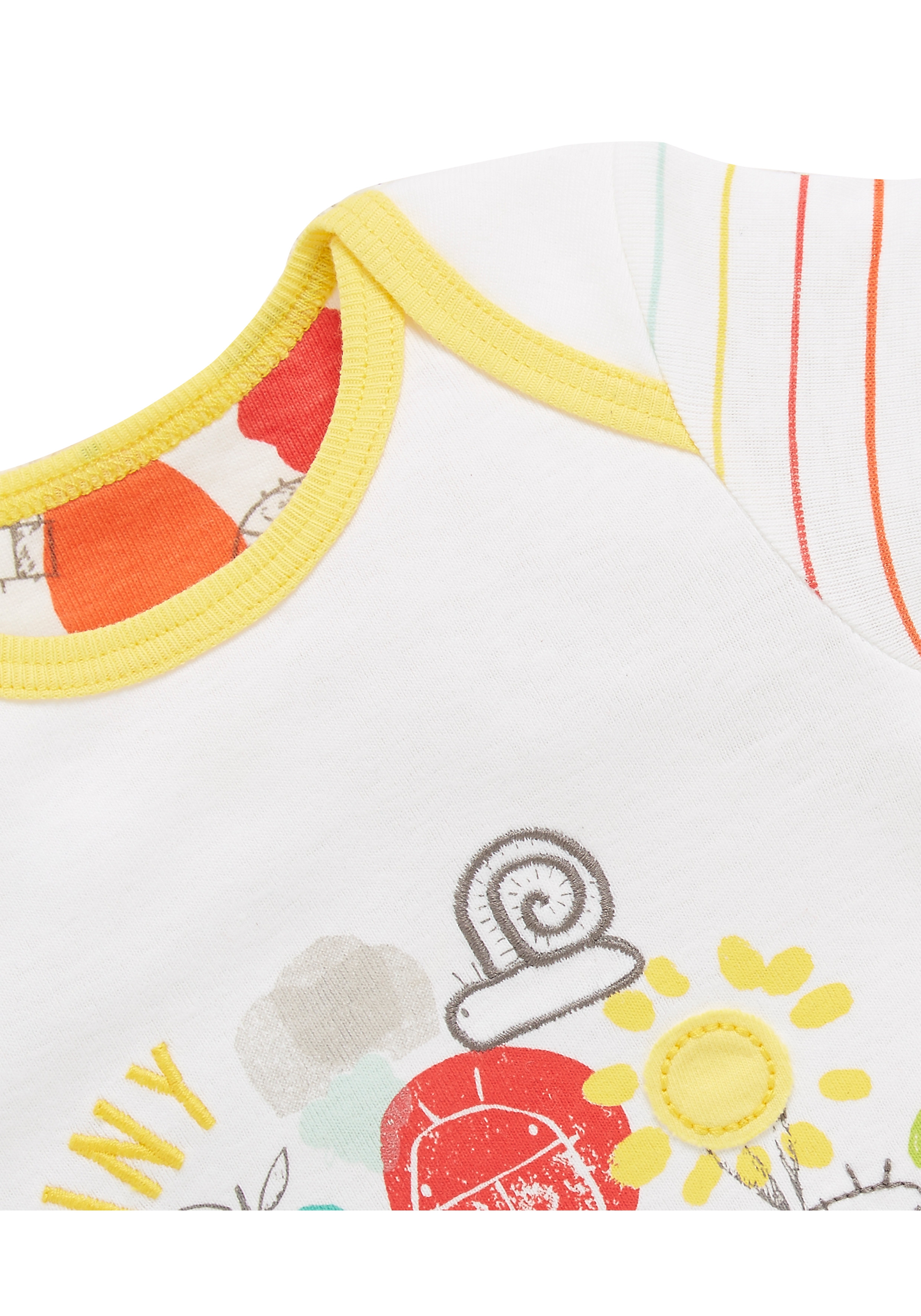 Mothercare | Unisex Happy Bug Pyjamas - Pack Of 2 - Multicolor 2