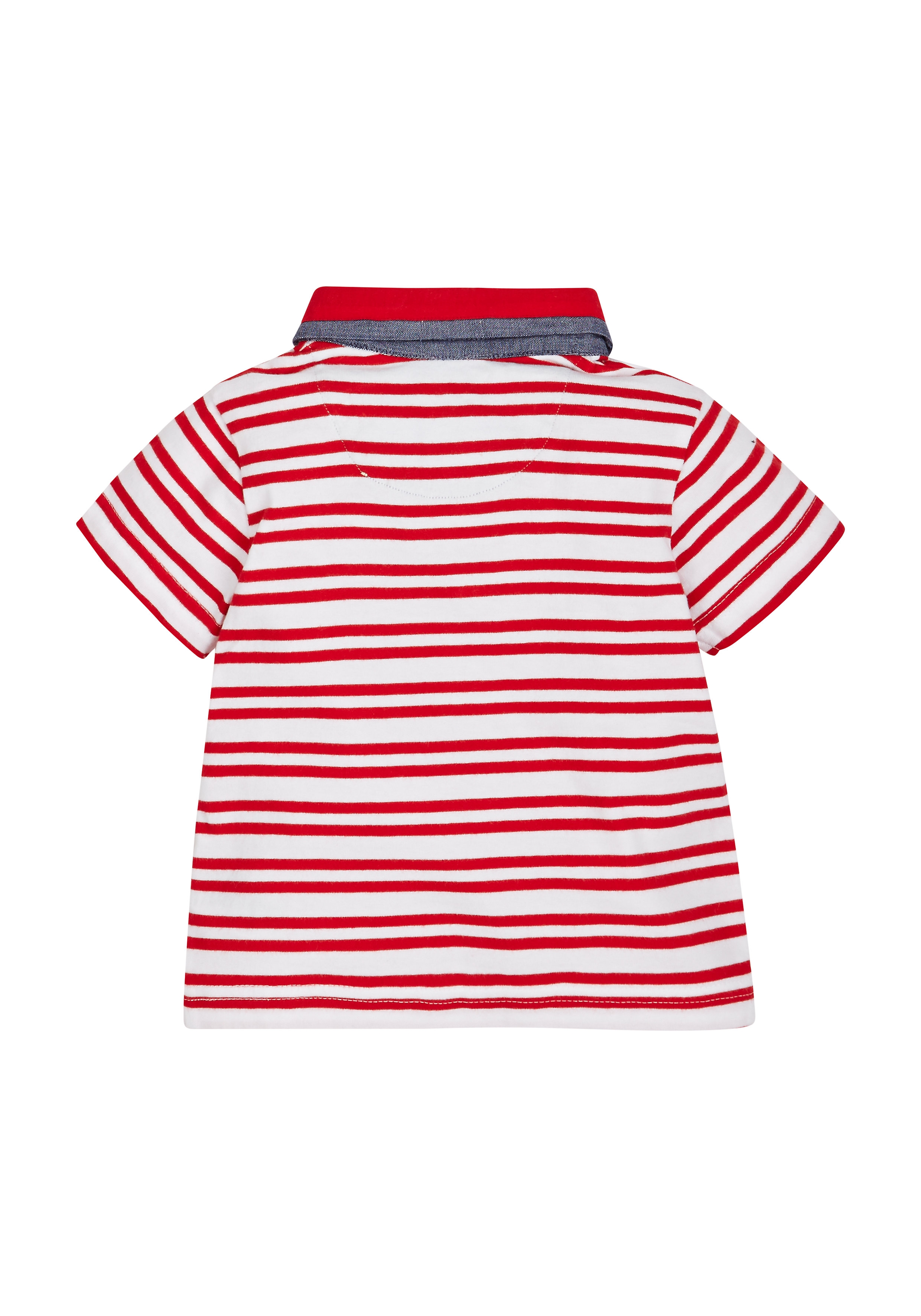 Mothercare | Red Boys Stripe Polo Top 1