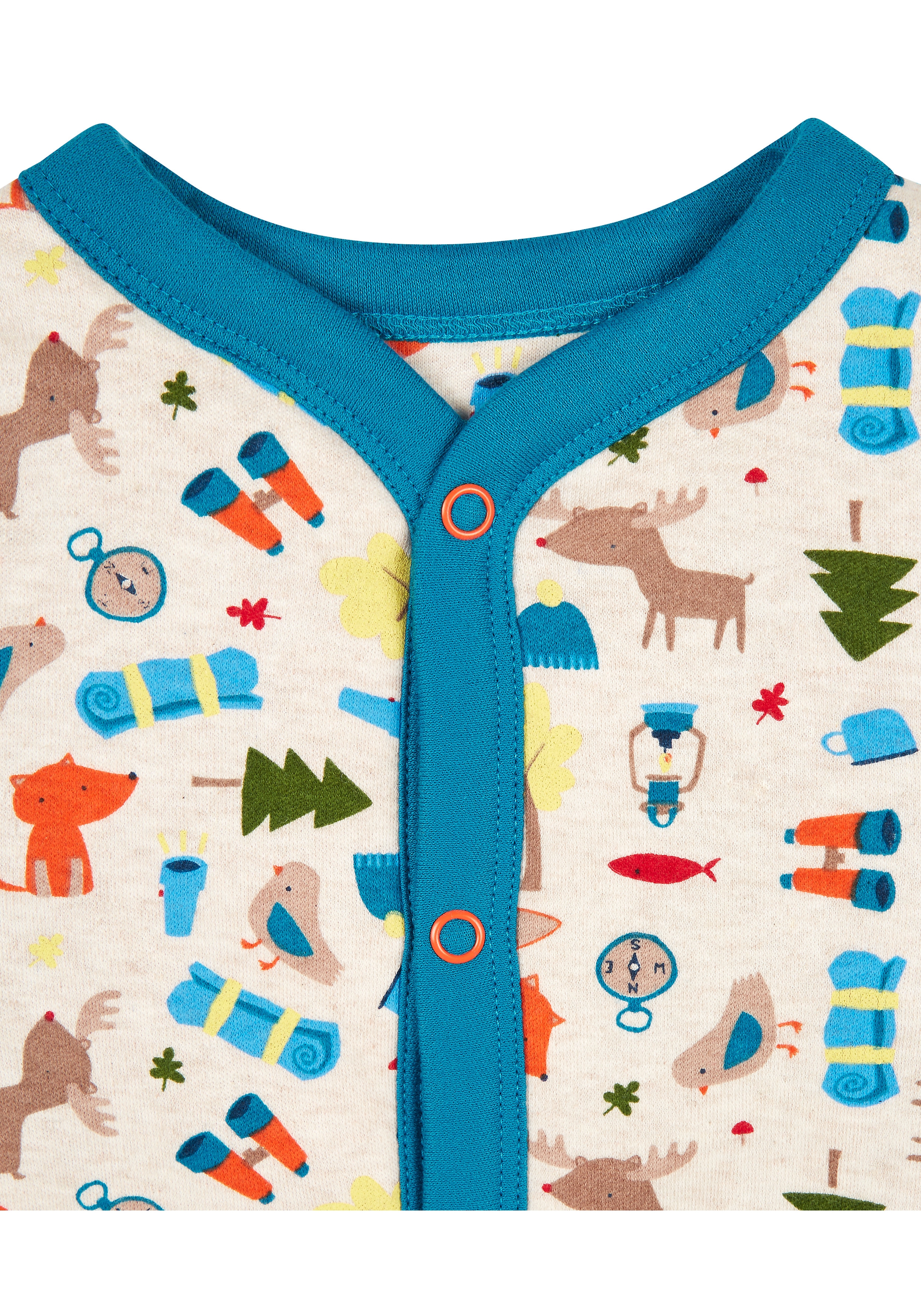 Mothercare | Boys Full Sleeves Sleepsuits Wadded - Multicolor 3